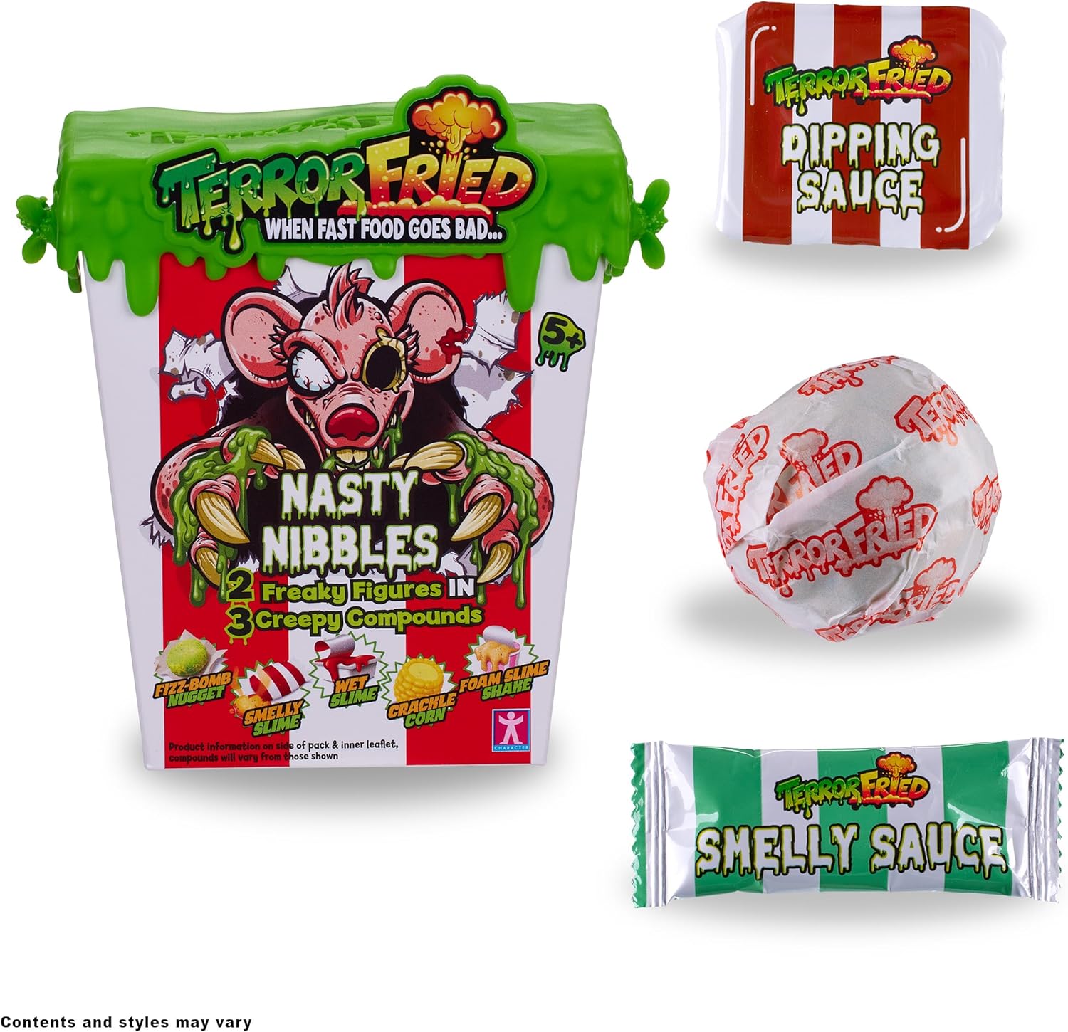 Terror Fried Nasty Nibbles - Gross Collectible Slime Toy with Freaky Figures for Kids 5+ 3