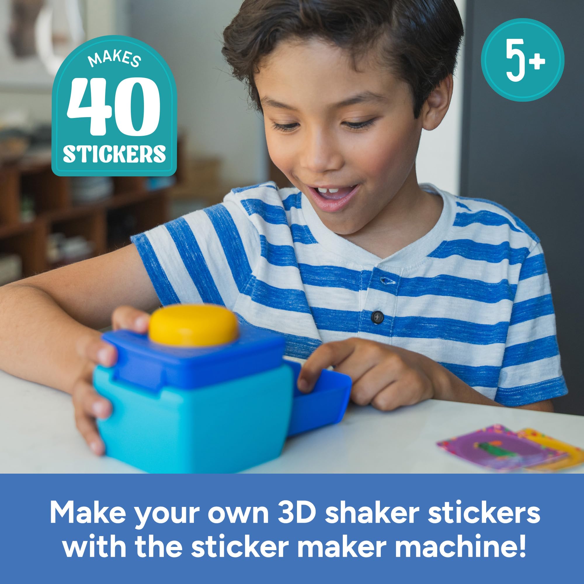 Educational Insights 3D Sticker Maker Kit - Create 40 Custom Bubble Stickers | Ages 4-8