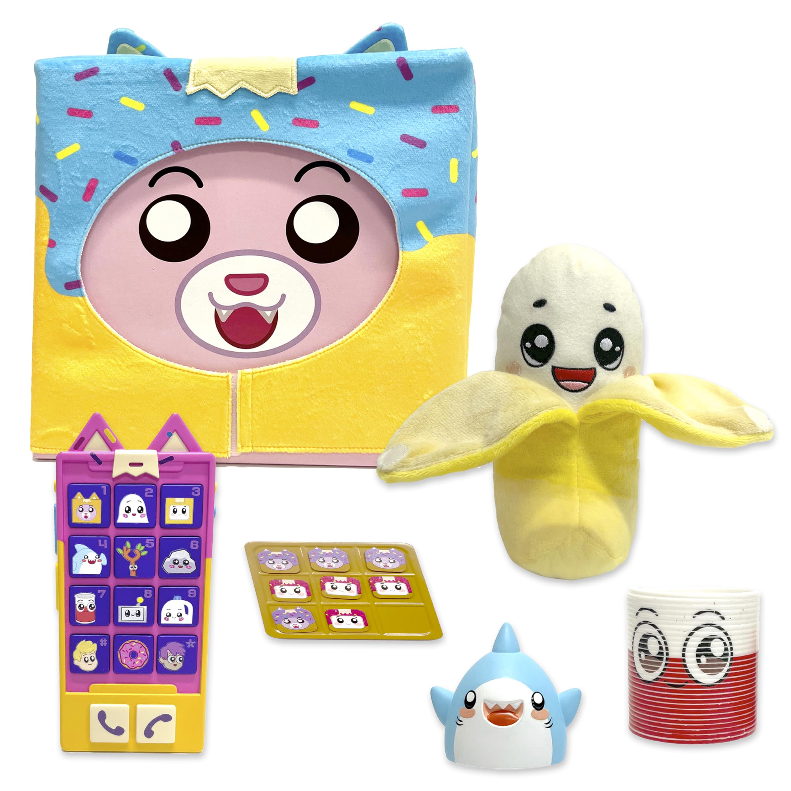 LankyBox Giant Foxy Surprise Snack Box - Mystery Blind Box with Plush, Electronic Phone & Games