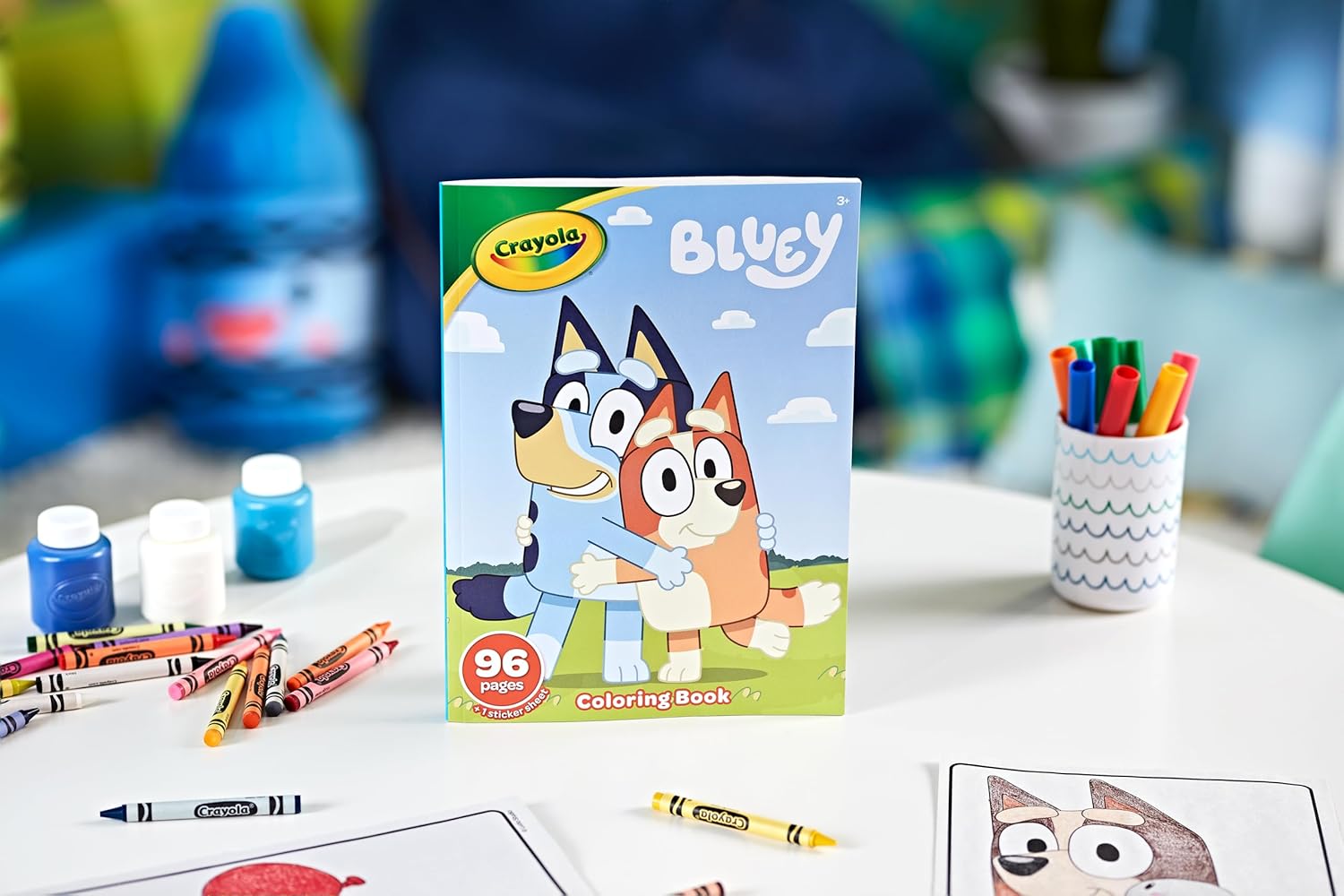 CRAYOLA - Bluey Colouring Book 96 Pages with Sticker Sheet 6