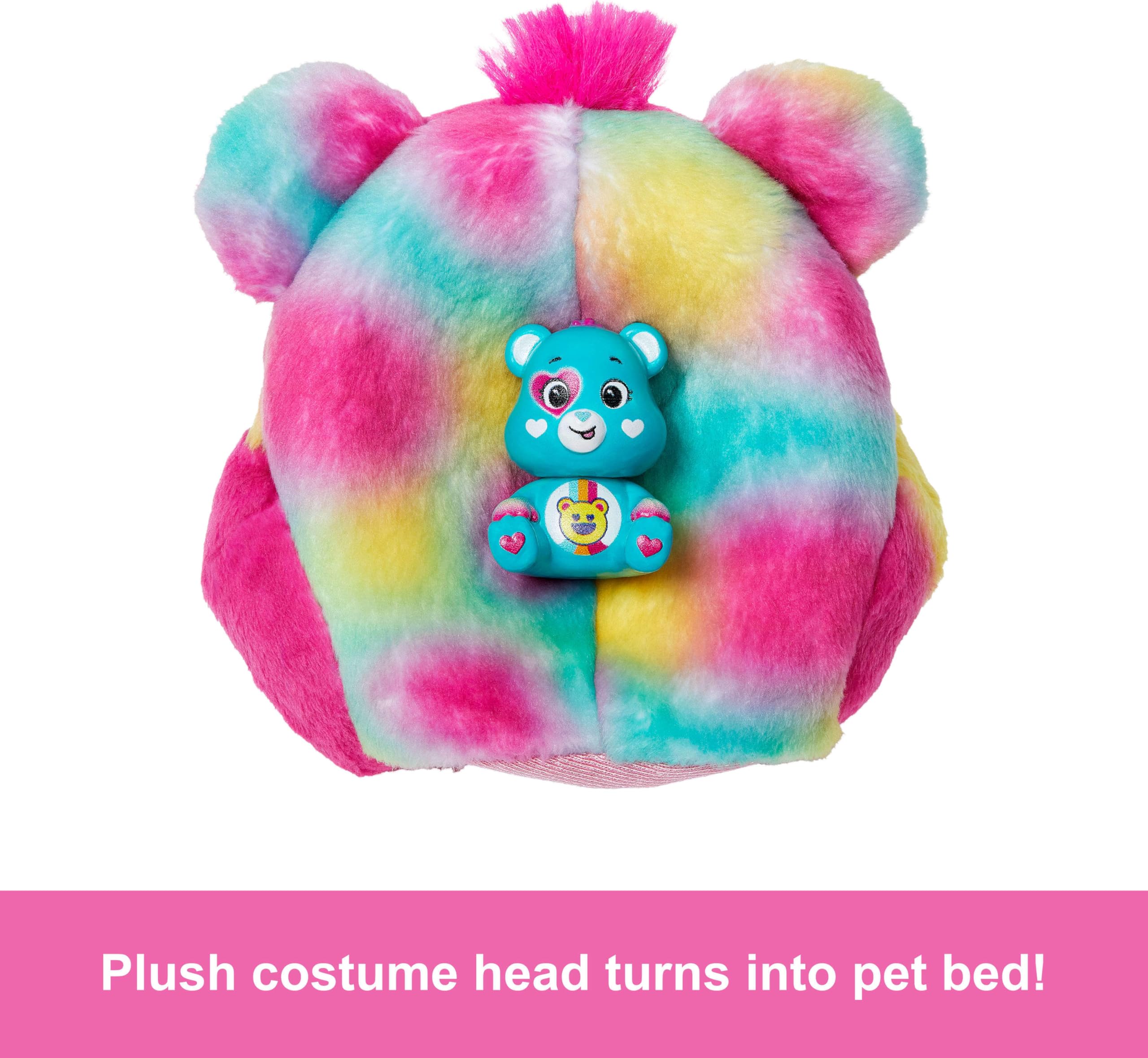 Barbie Cutie Reveal Care Bears Doll - Good Vibes Bear with Transforming Fashion Doll & 10 Surprises 3