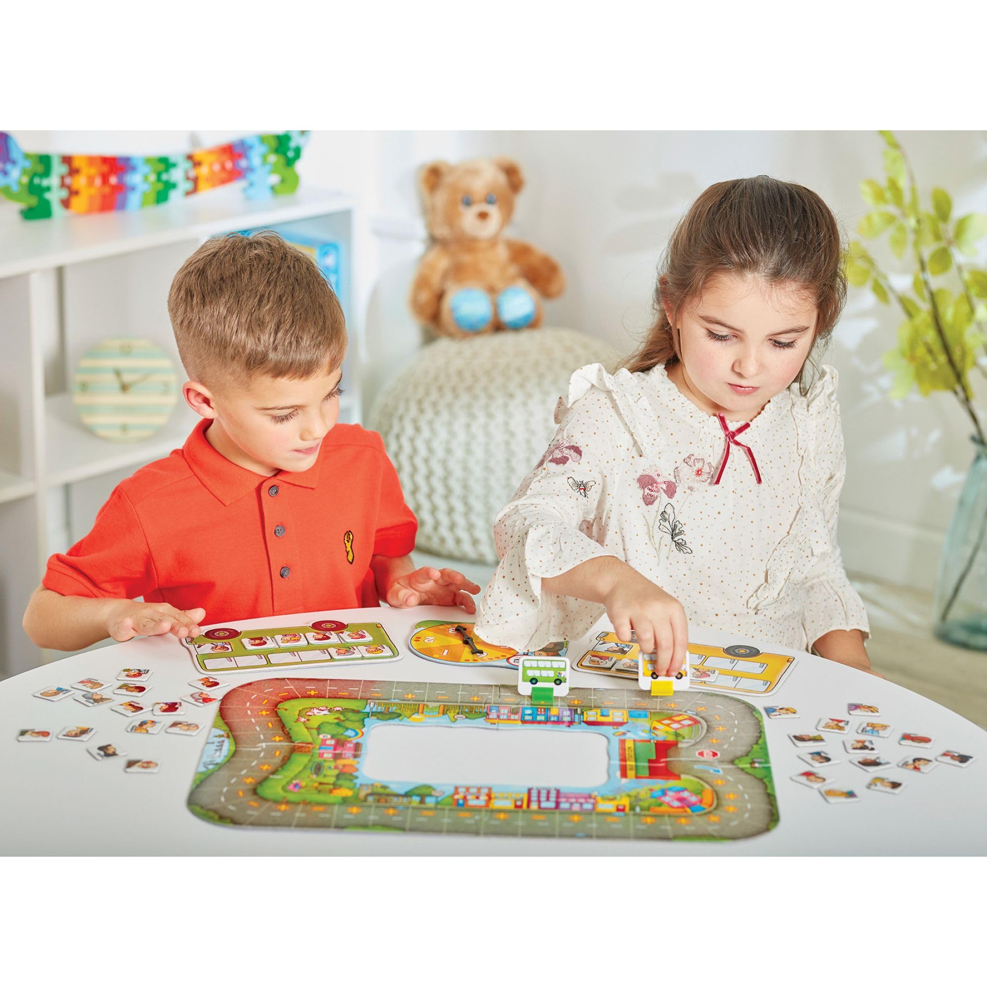 Orchard Toys Bus Stop Game - Educational Addition and Subtraction Board Game for Kids 4-8