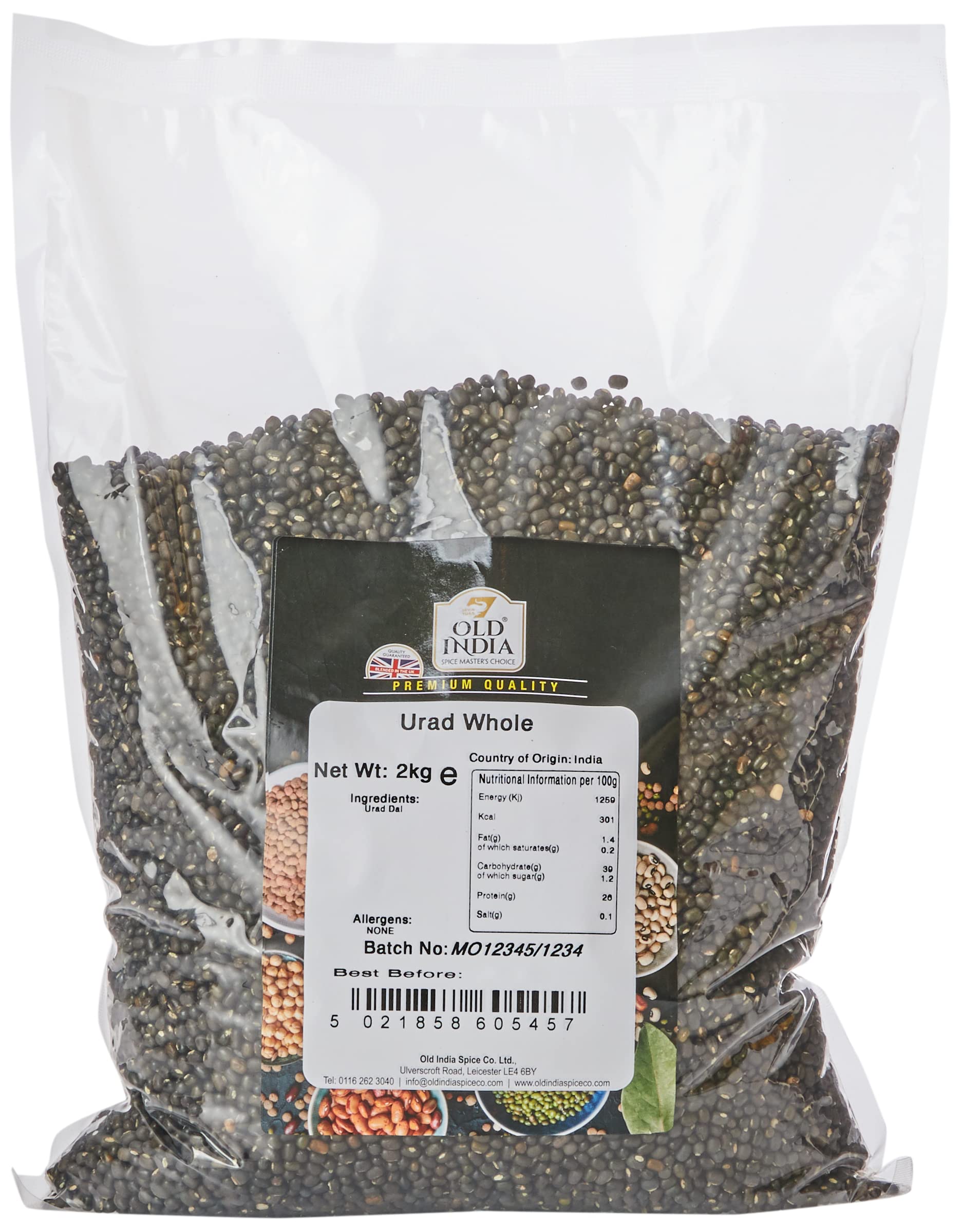 Old India Urad Whole 2kg