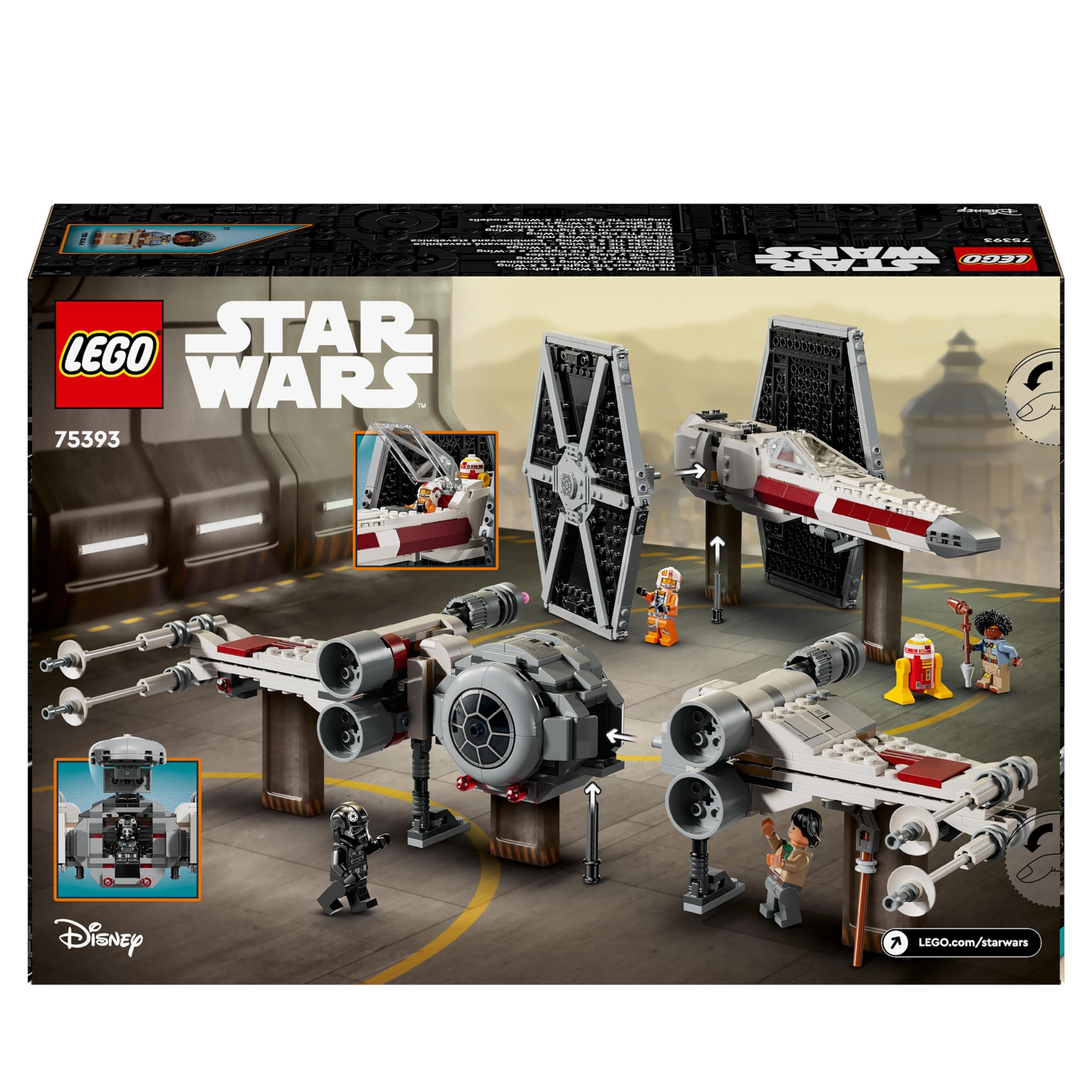 LEGO Star Wars TIE Fighter & X-Wing Mash-up Set - Rebuildable Starfighter Building Toy for Ages 9+ 15