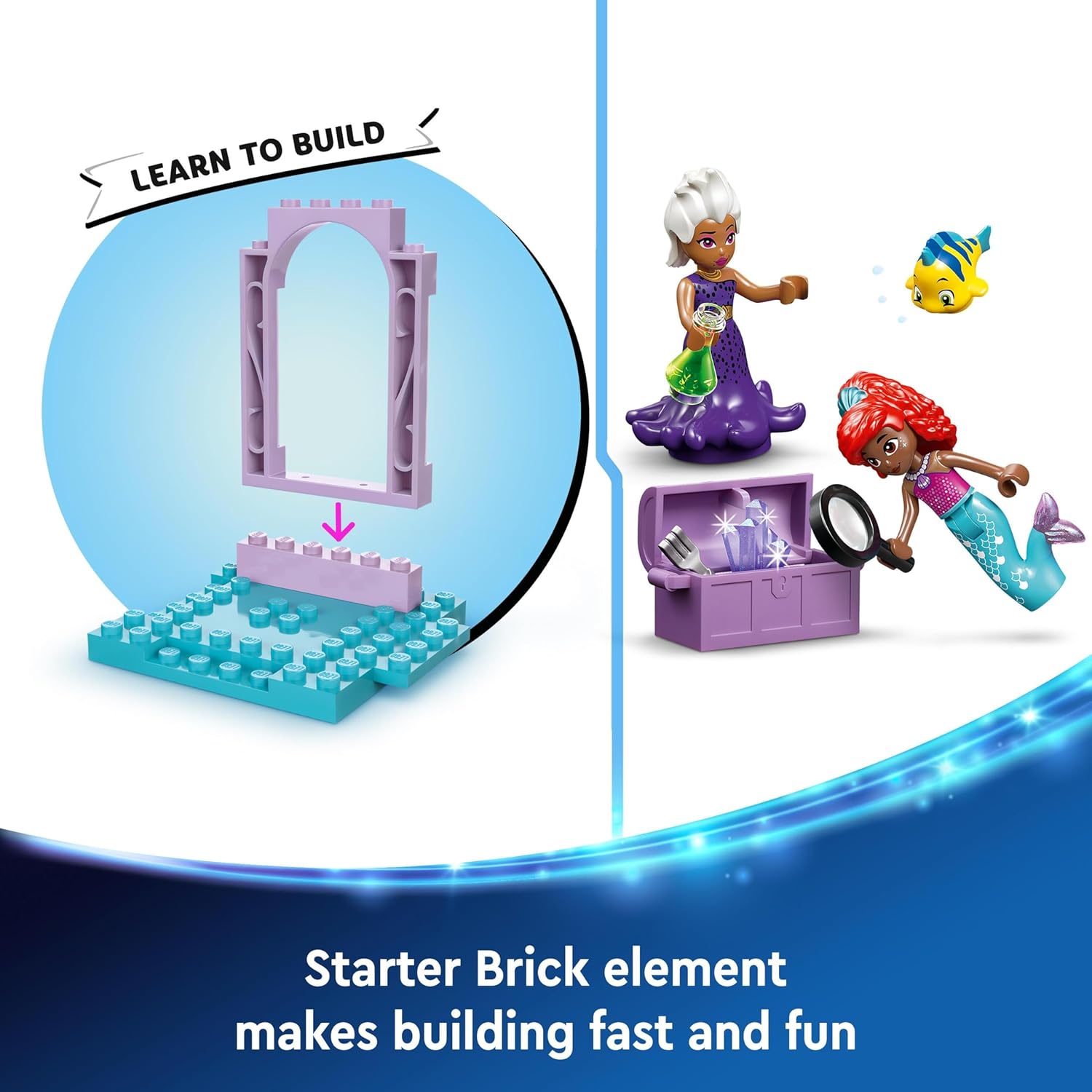 LEGO ǀ Disney Princess Ariel’s Crystal Cavern Buildable Playset for Kids 4+ 3