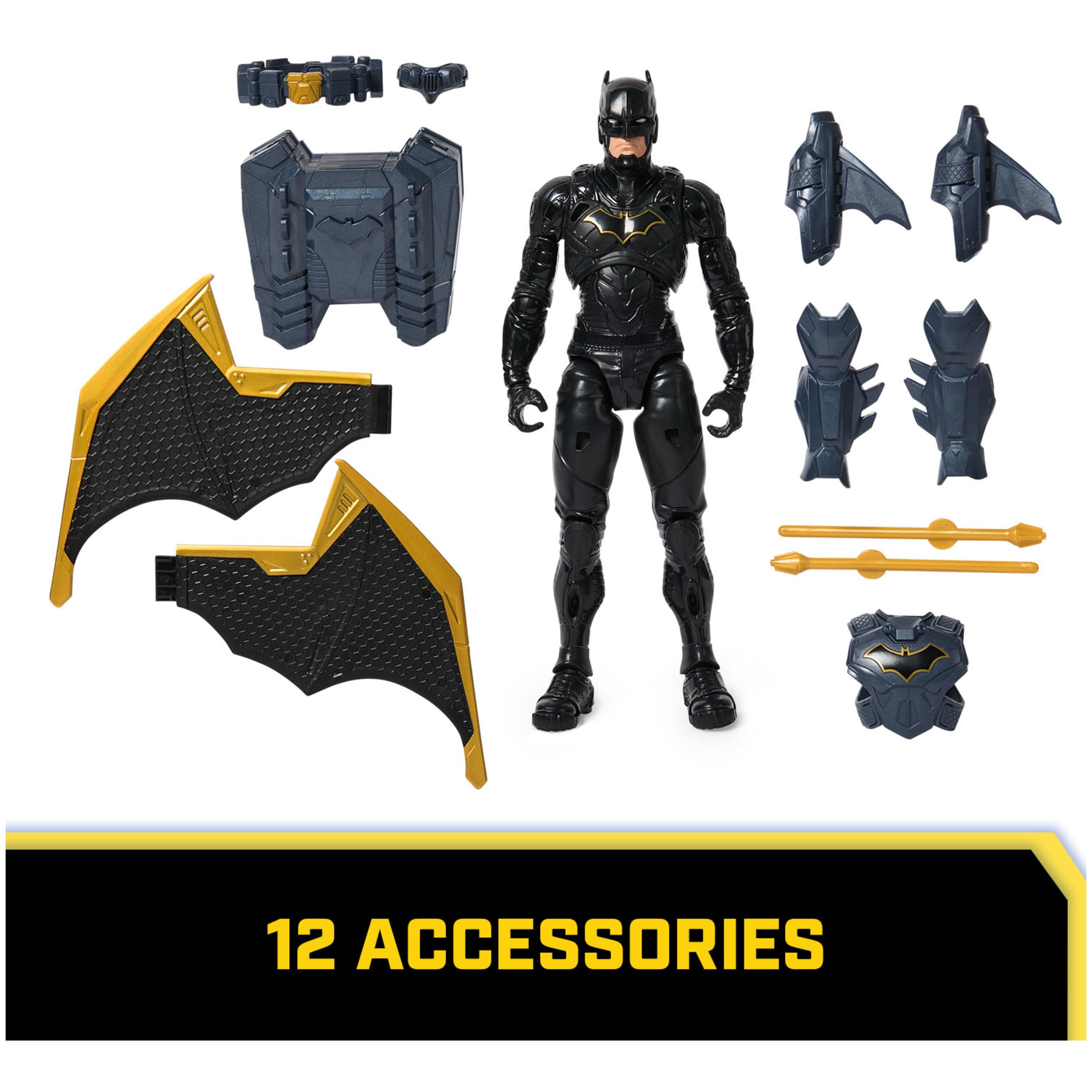 Spin Master DC Comics Night Sky Batman Action Figure - 30cm, 17 Points of Articulation, Expandable Wings | Ages 3+ 3