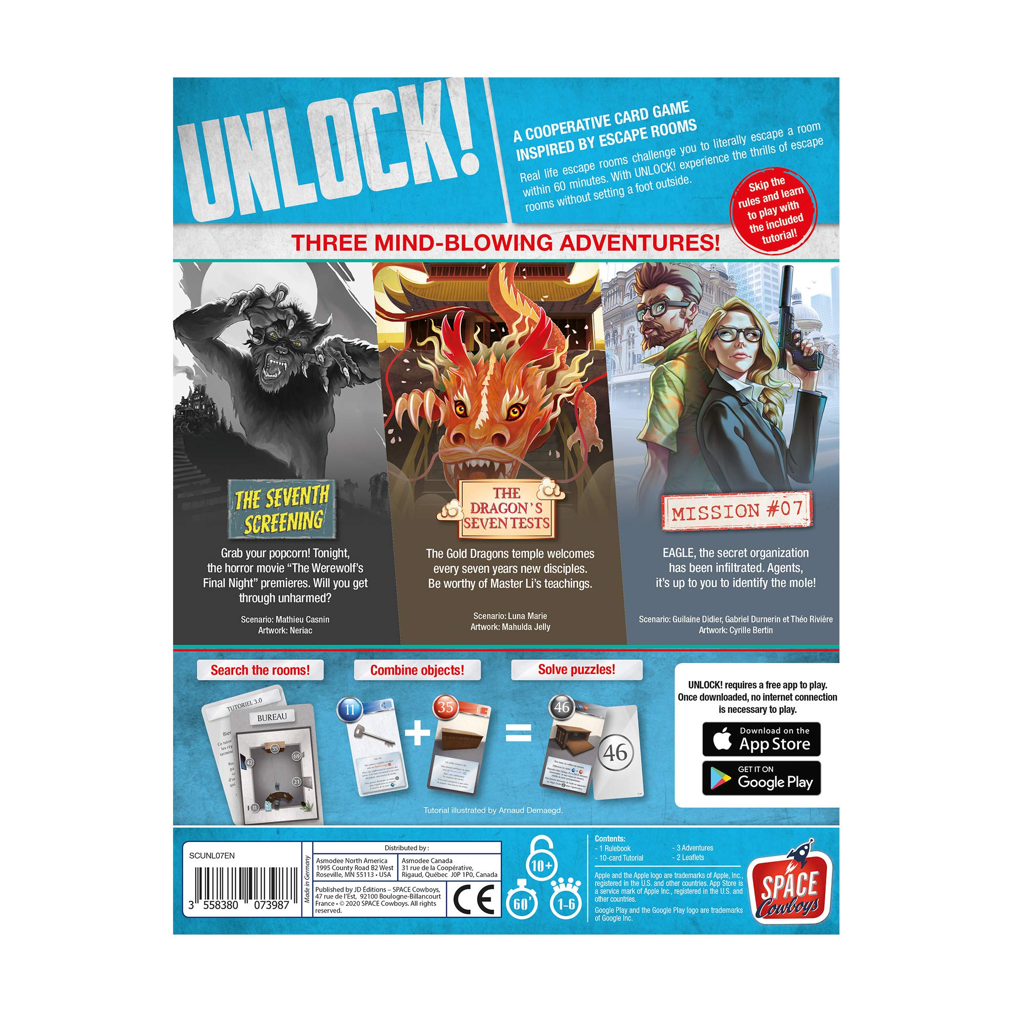Space Cowboys Unlock! Epic Adventures Escape Room Card Game 6
