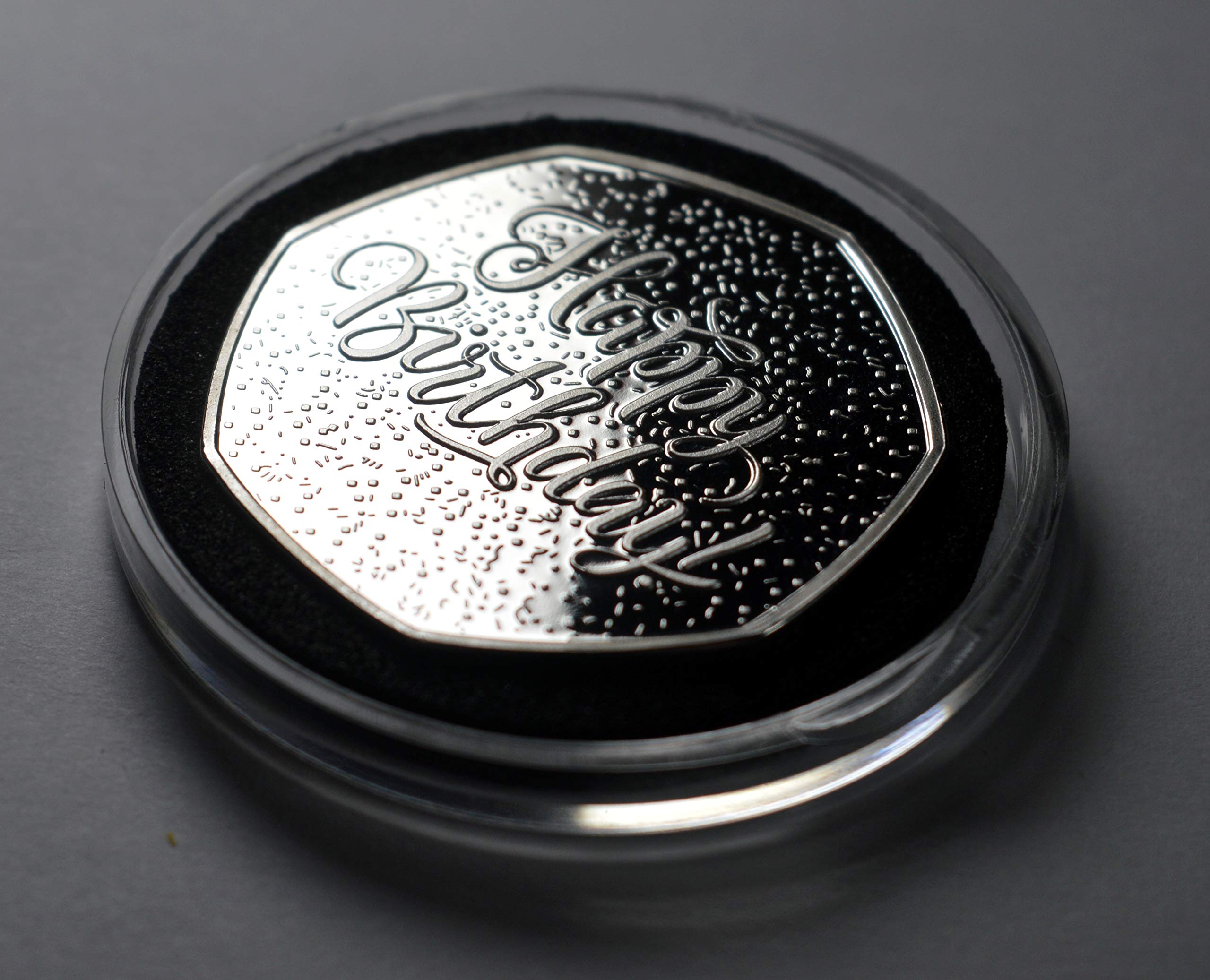 The Commemorative Coin Company 50th Birthday .999 Silver Commemorative Coin - Proof Finish Collectible 4