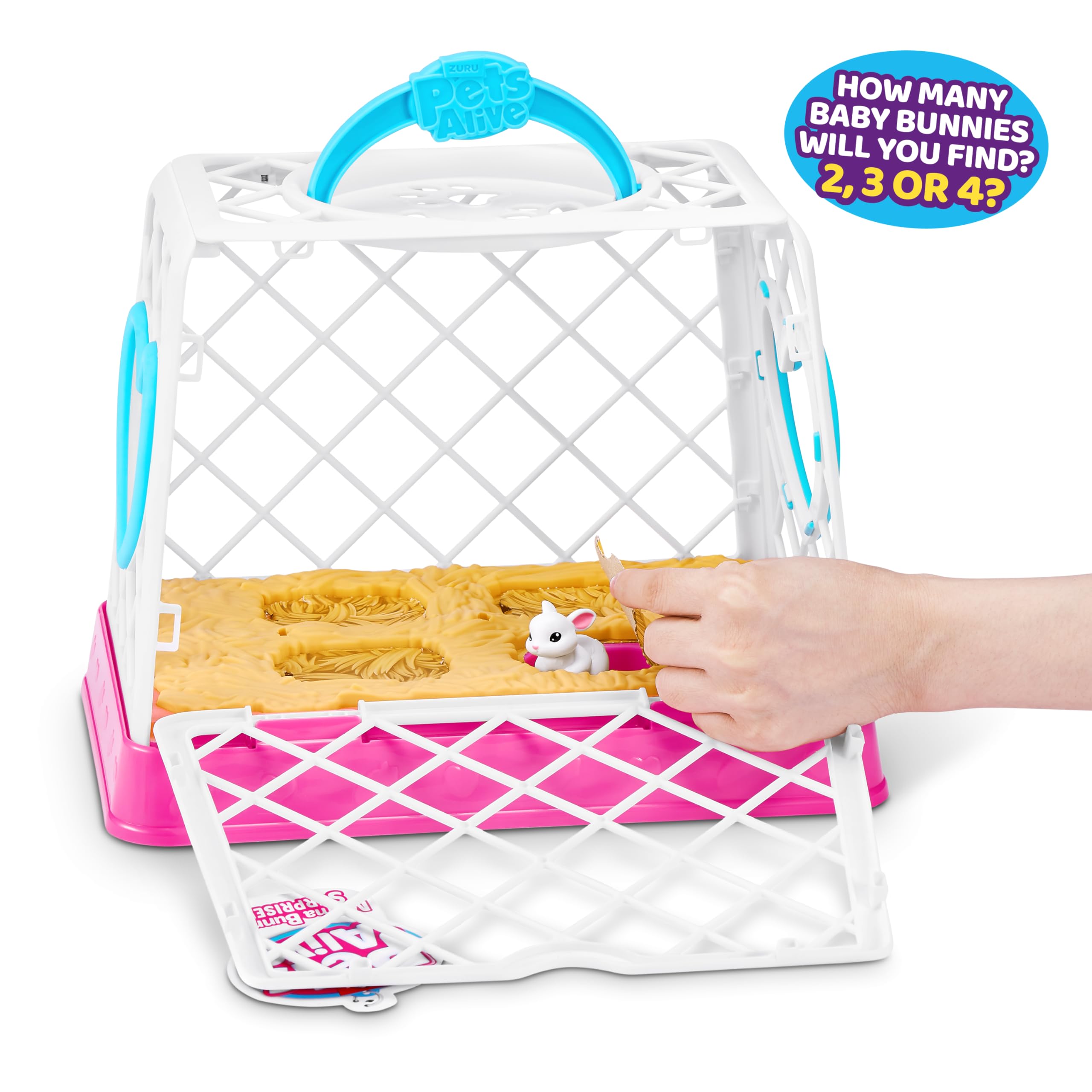 Pets Alive Mama Bunny & Baby Surprise Series 1 - Electronic Plush Toy with Sounds & Carrot Accessory 6