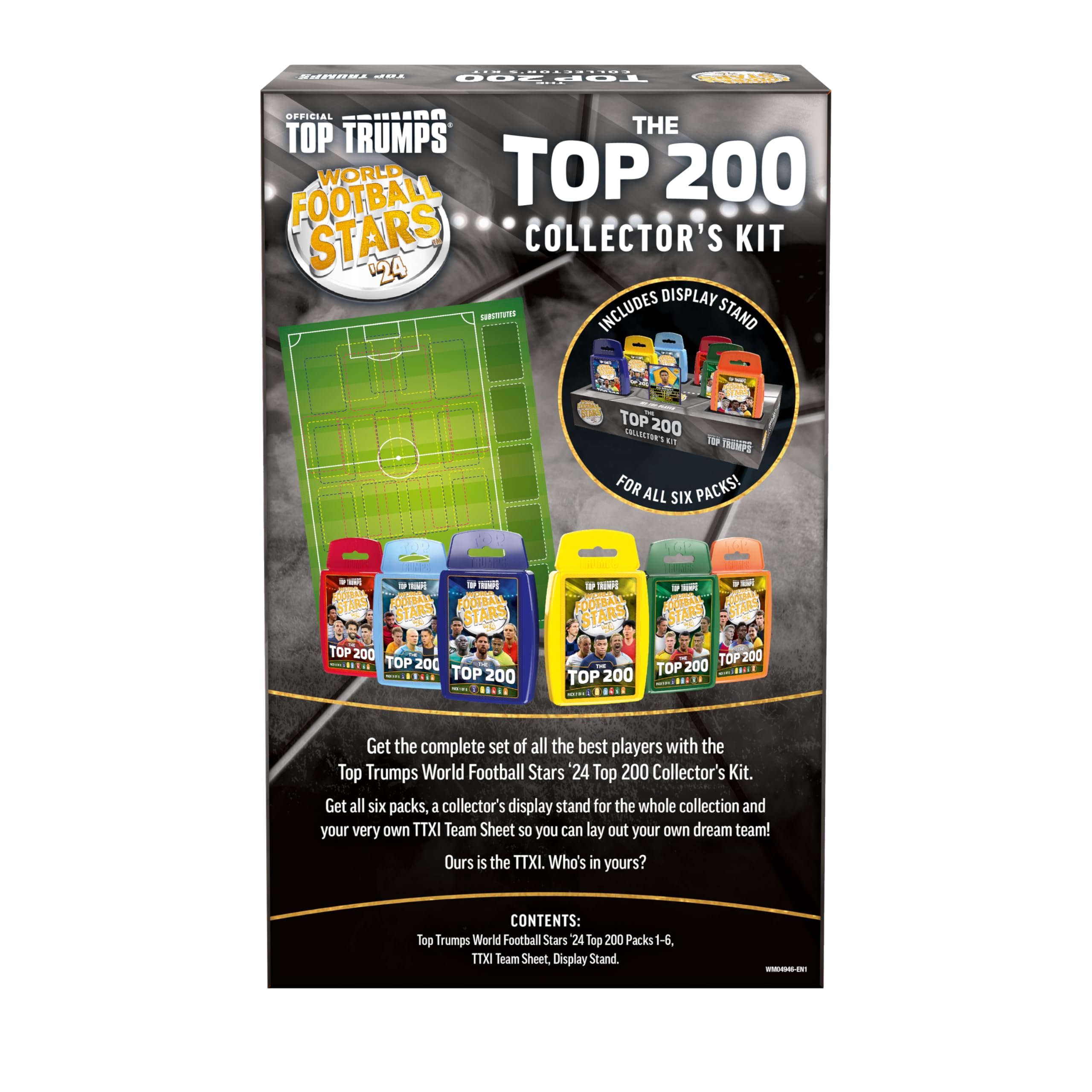 Top Trumps World Football Stars Top 200 Collector's Kit Six Pack Collection Card Game educational gift for ages 6 plus 3