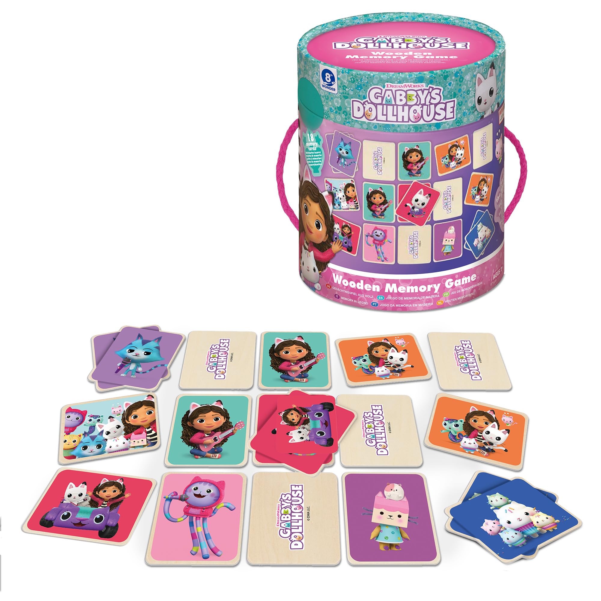 Gabby's Dollhouse Memory Game - Matching Card Game with Gabby & Friends