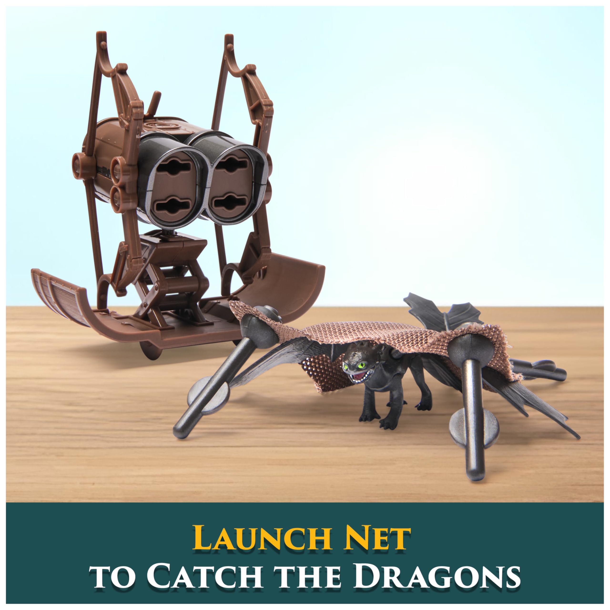 Dreamworks Dragons How to Train Your Dragon 5-Pack Dragon Catcher Set with Mangler - Action Figures for Kids 4+ 3