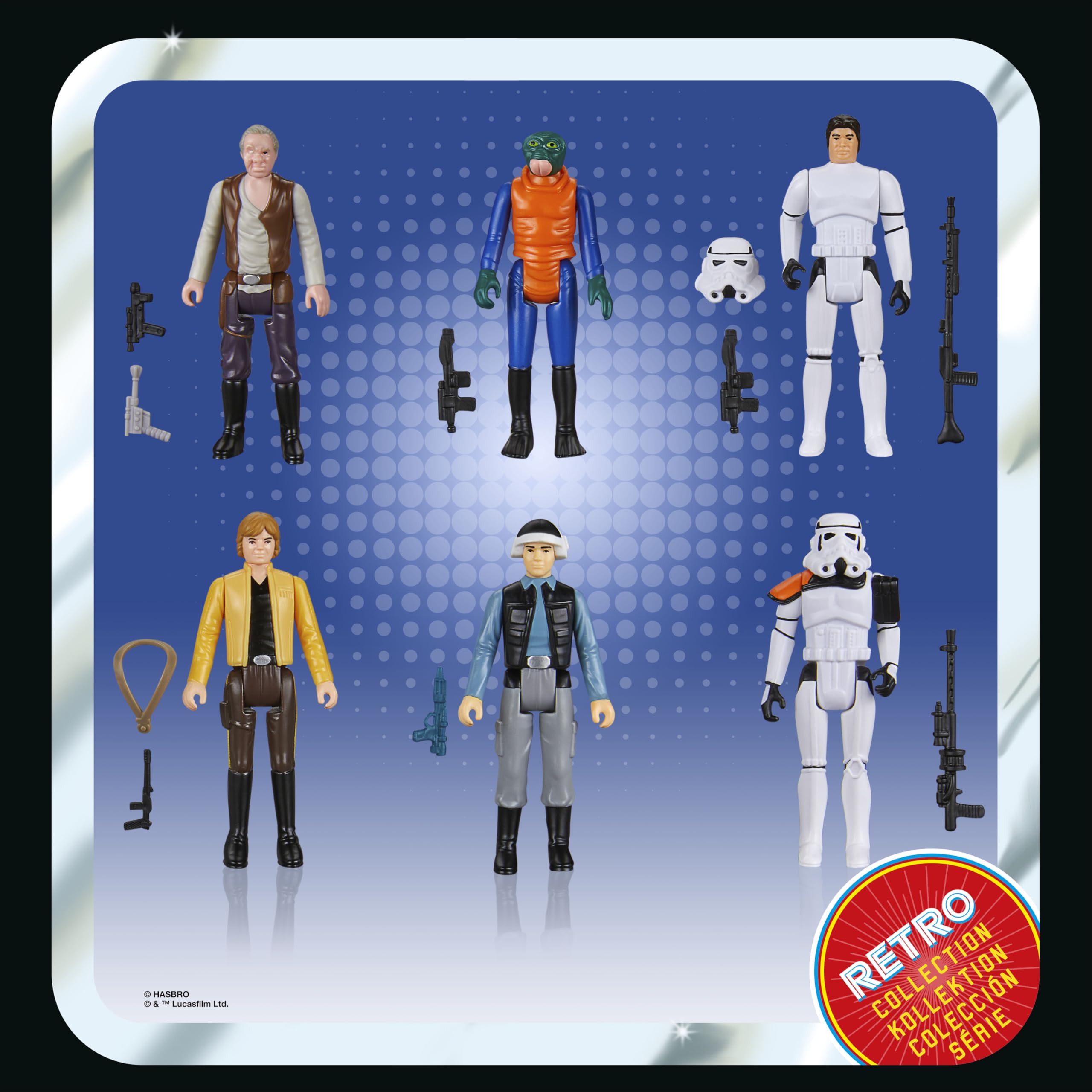Star Wars Retro Collection A New Hope Multipack - 6-Pack of 9.5-cm Action Figures