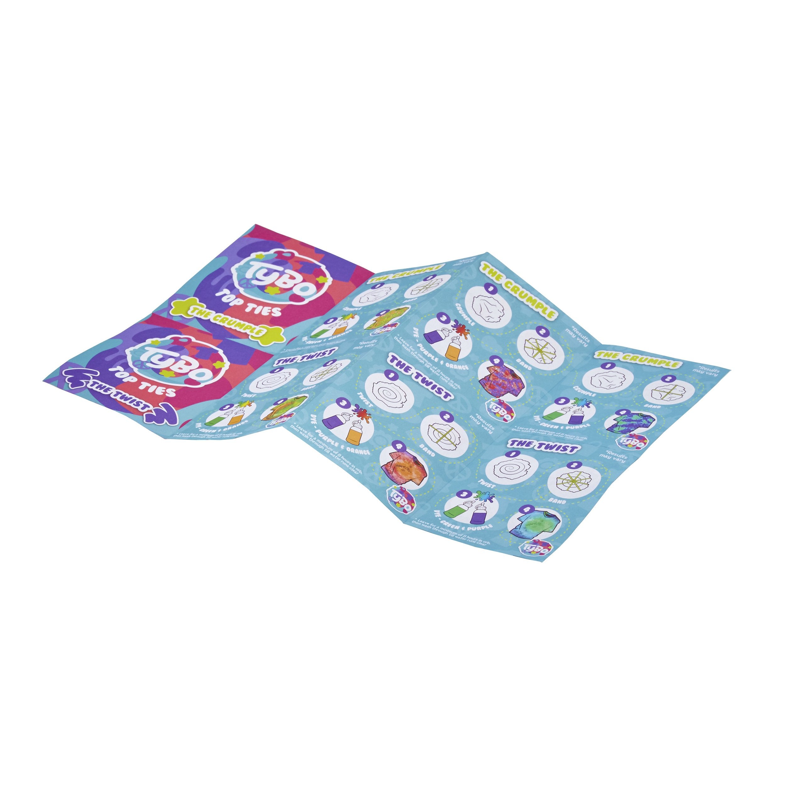 Tybo Design Studio - Mess Free Tie Dye Kit for Kids Ages 6+