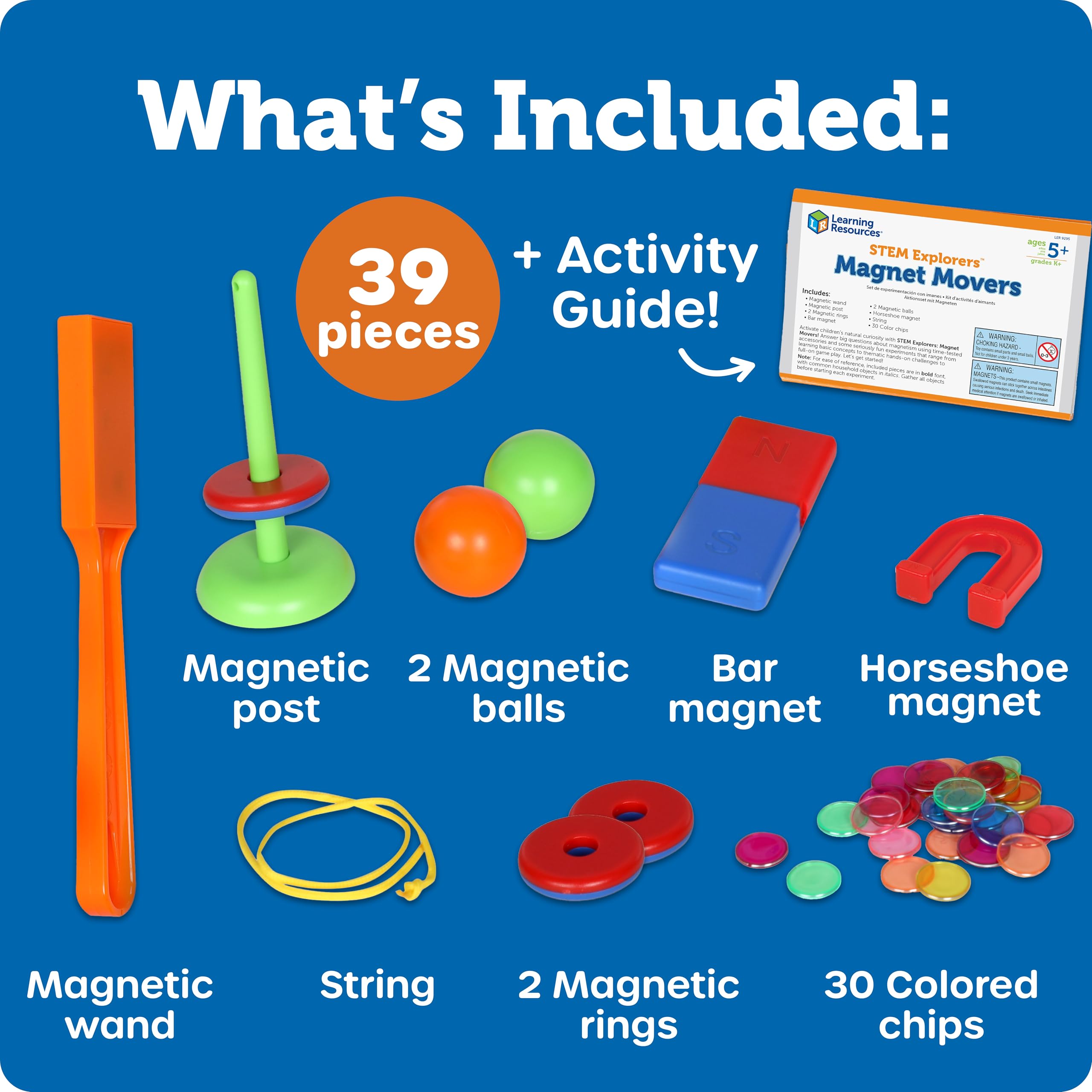 Learning Resources Magnet Movers STEM Explorers - Educational Magnet Science Kit for Ages 5+ 12