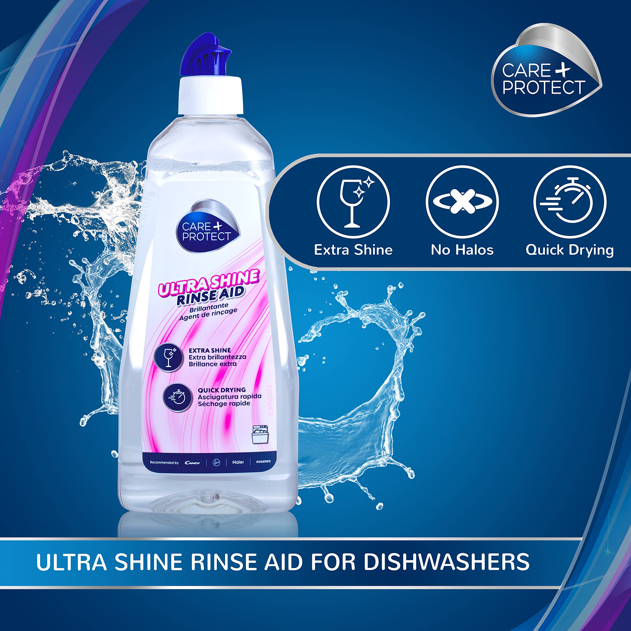 CARE + PROTECT Ultra Shine Universal Rinse Aid for Dishwasher - 500ml 3