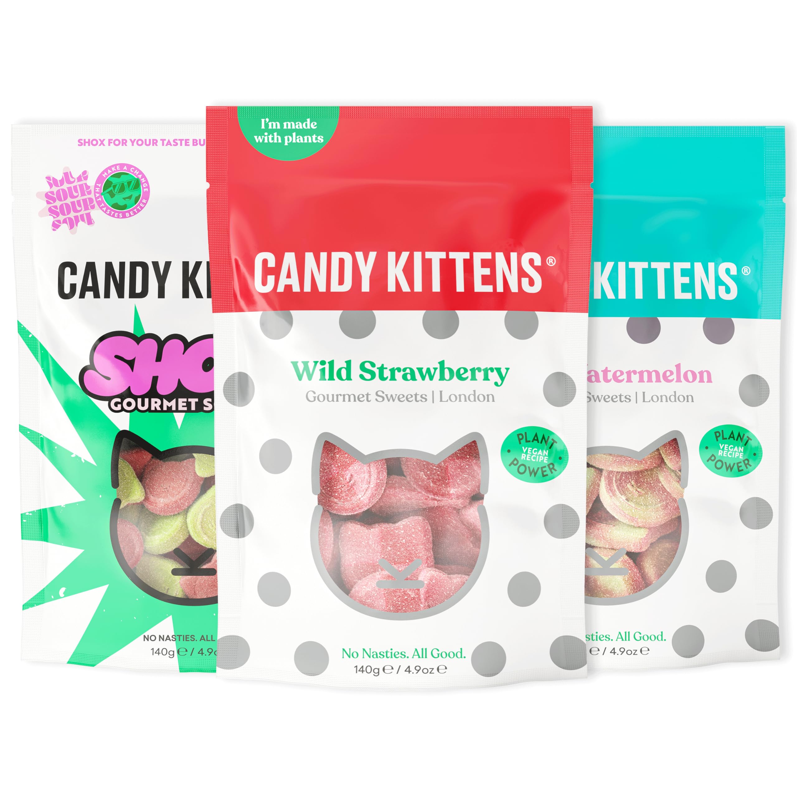 Candy Kittens - MINI-LUXE Vegan Chewy Sweets Bundle (3 x 140g)