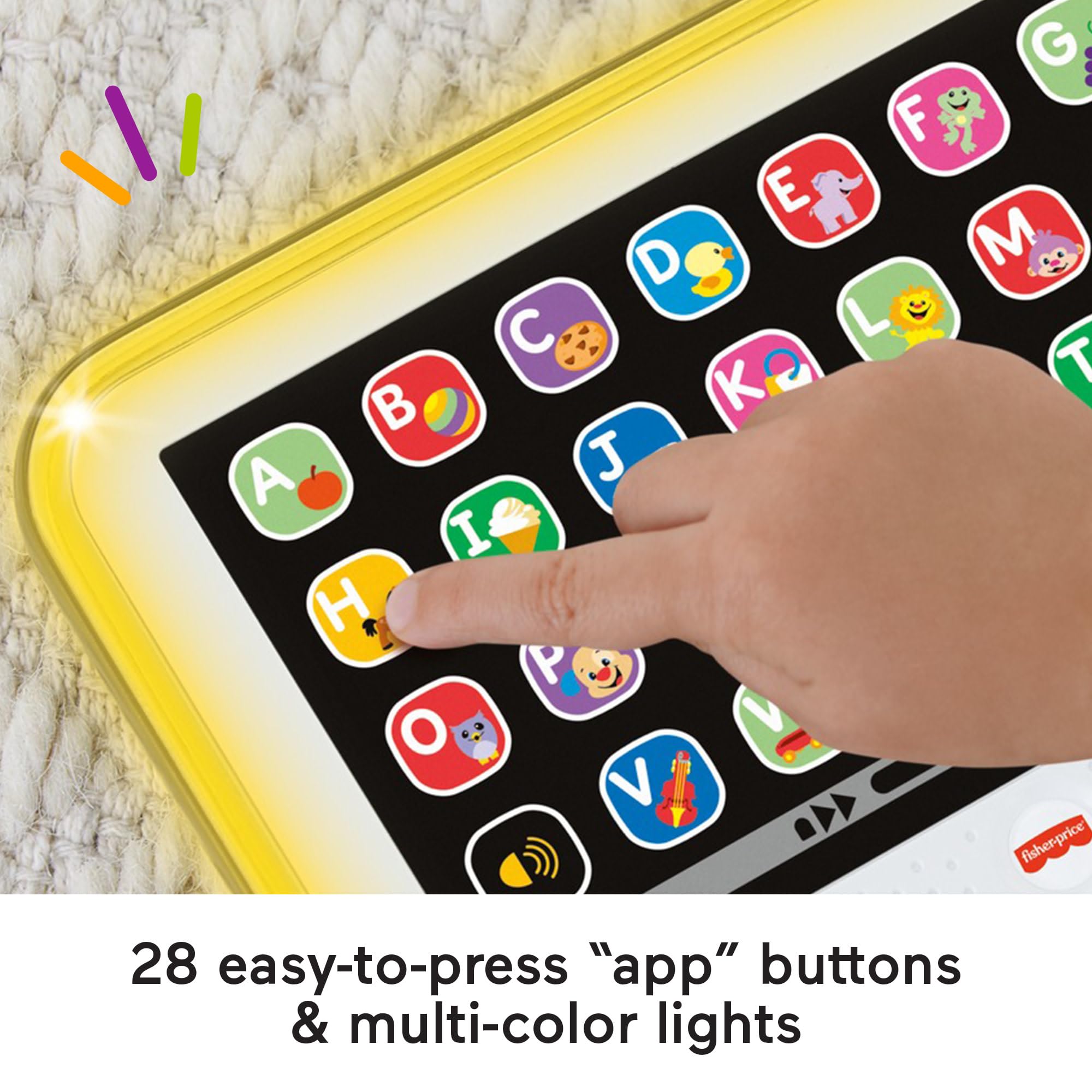 Fisher-Price Laugh & Learn Smart Stages Tablet - Educational Electronic Learning Toy for Toddlers 12 Months+ 3