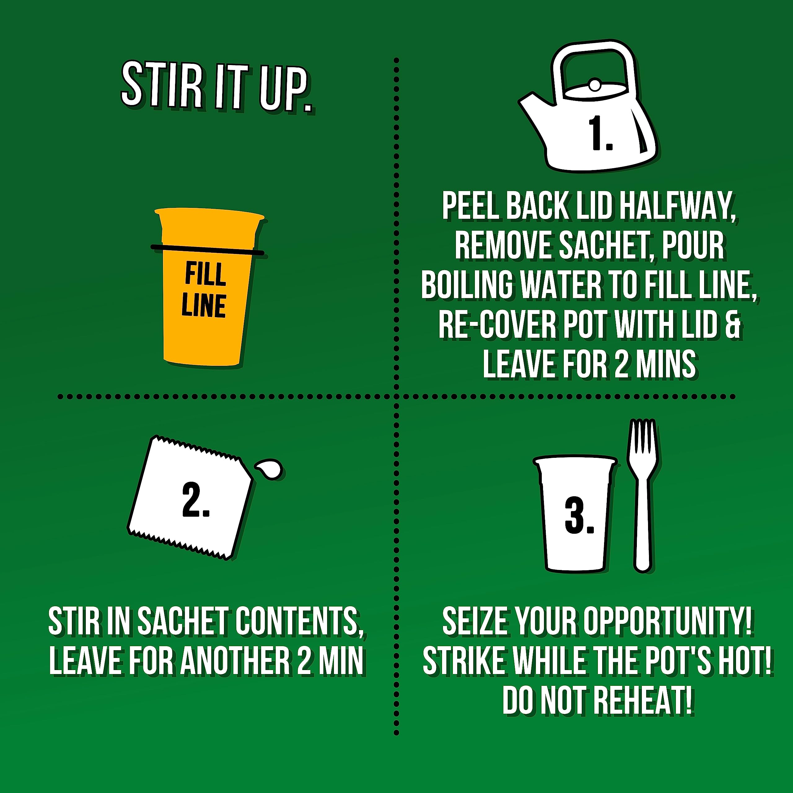 Pot Noodle King Chicken & Mushroom Instant Noodle Snack 114g 4