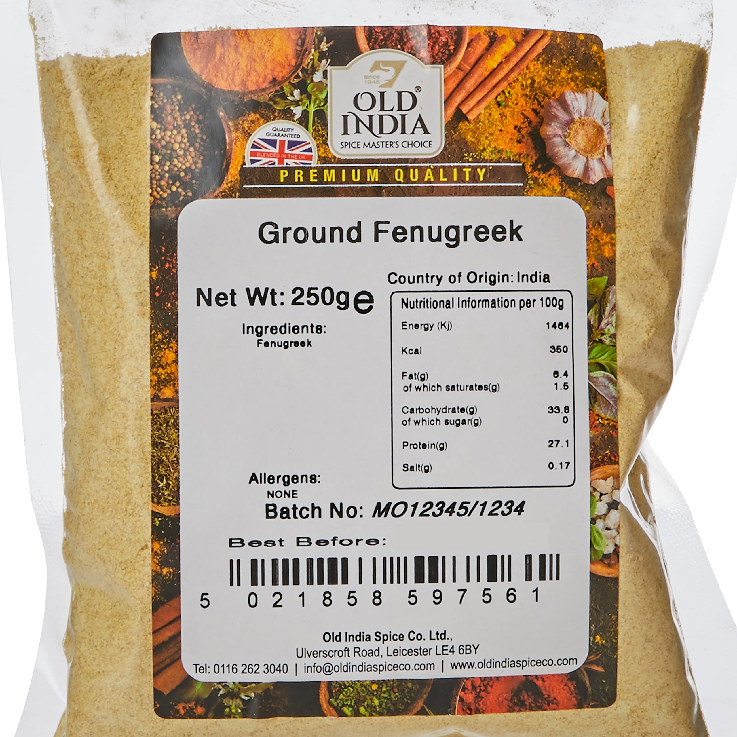 Old India Ground Fenugreek 250g 3