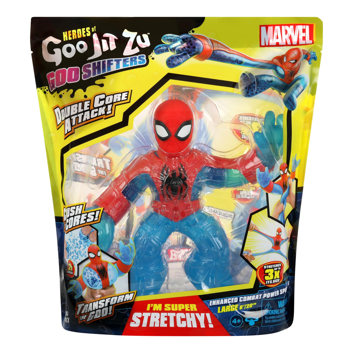 Heroes of Goo Jit Zu Verbesserte Kampfkraft Spider-Man – Doppelkernangriff Goo Shifter