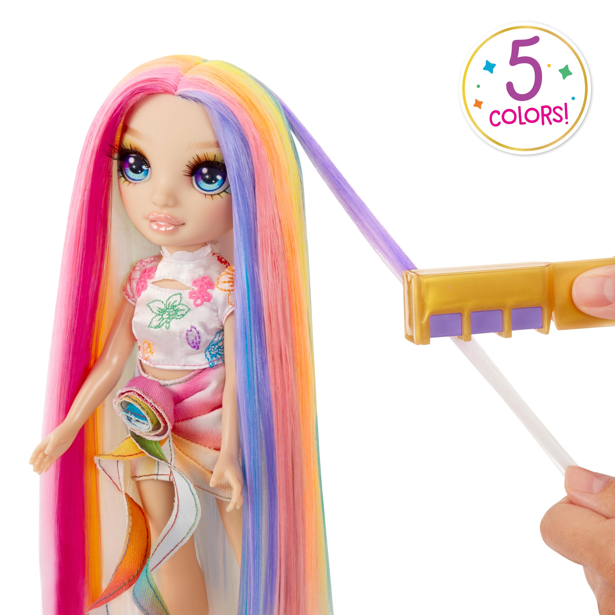 Rainbow High Hair Chalk & Style Doll - Amaya - 28 cm Fashion Doll with Washable Hair Chalk Kit 4