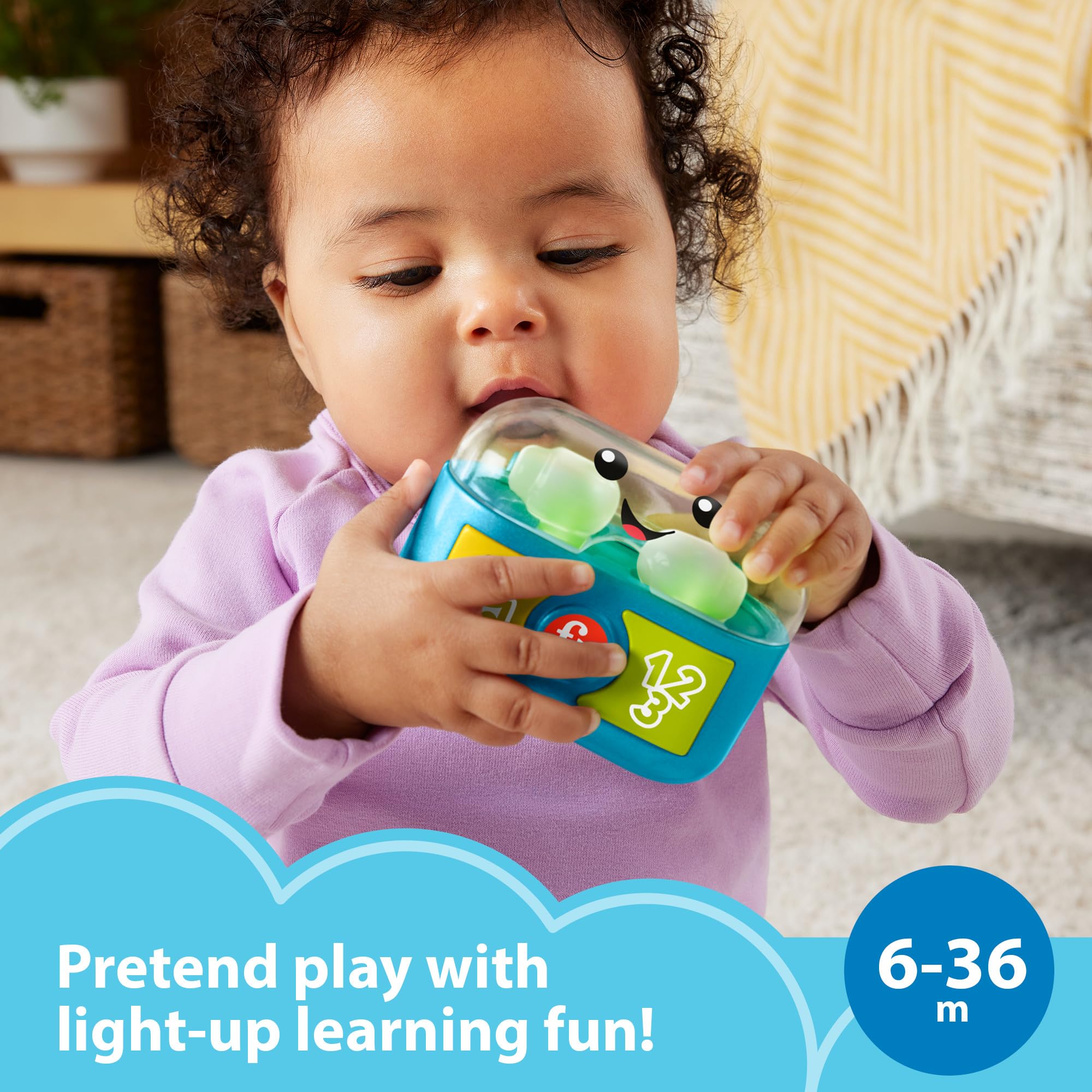 Fisher-Price Laugh & Learn Play Along Ear Buds - Interactive Musical Toy for Babies & Toddlers 4