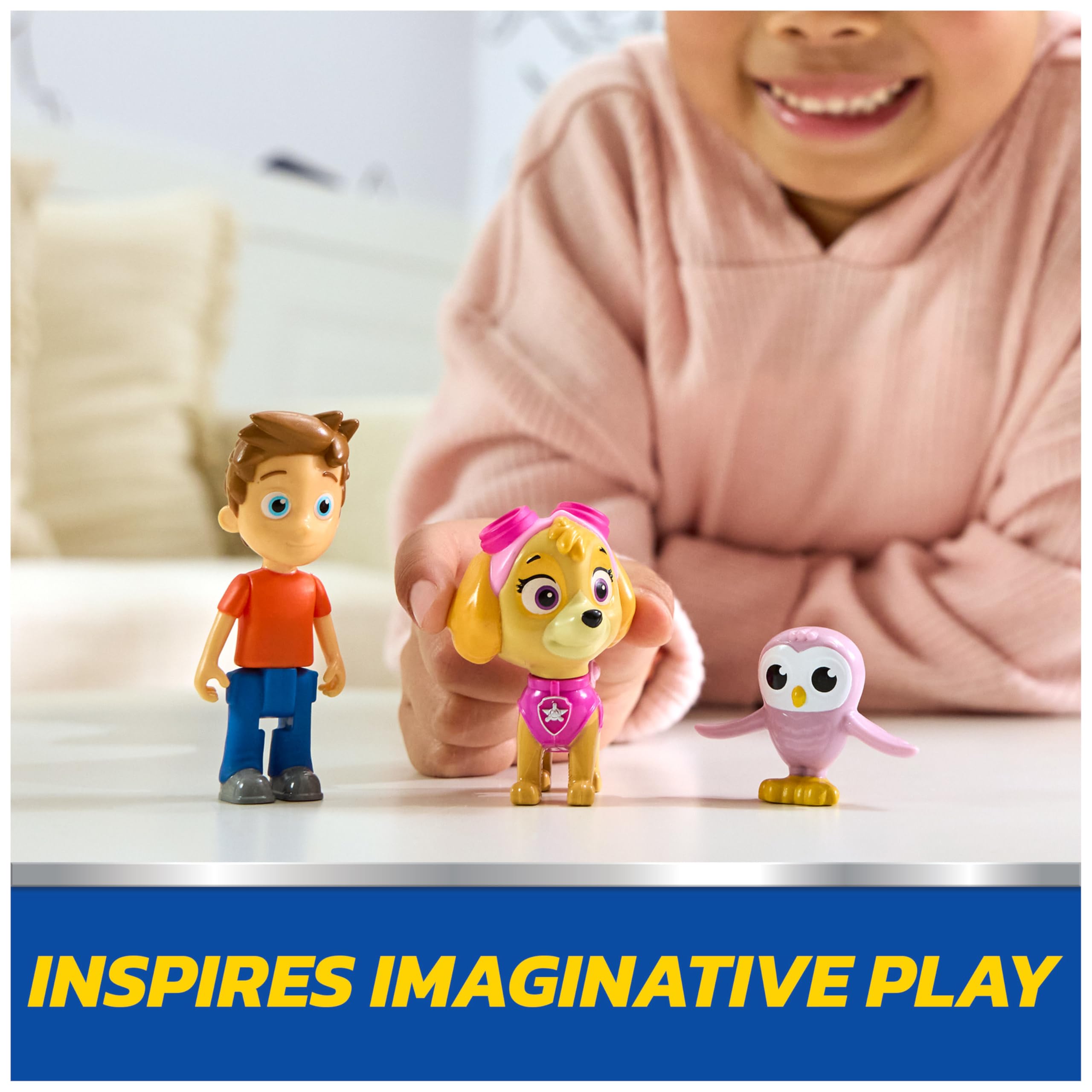 PAW Patrol Skye & Alex Porter Figure Pack with Lil Hootie - Action Figures for Kids 3-9 Years 7