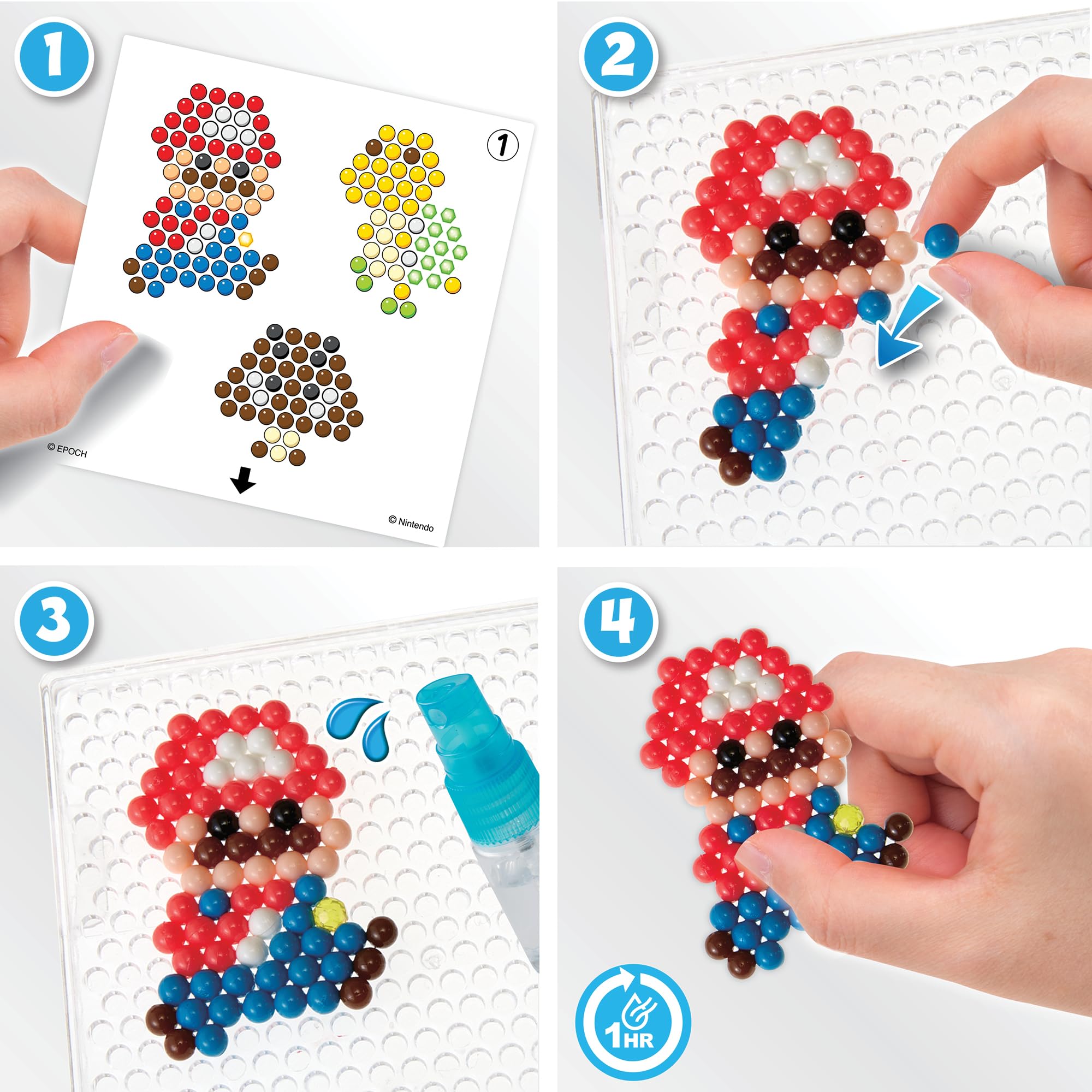 Aquabeads Super Mario Character Set - Arts & Crafts Bead Kit for Kids 4+ 10