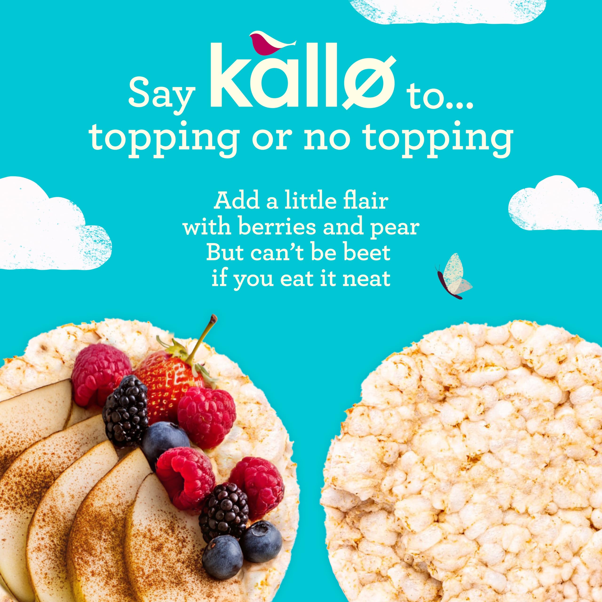 Kallo Strawberry Puffed Oat Cakes - Gluten-Free, High in Fibre, Cholesterol-Lowering 4