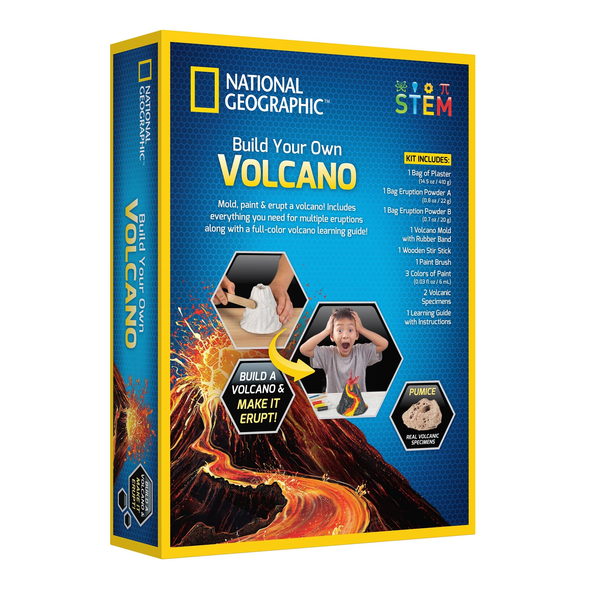 National Geographic Make Your Own Volcano Kit - Erupting Volcano Science Experiment Set for Kids 8+ 3