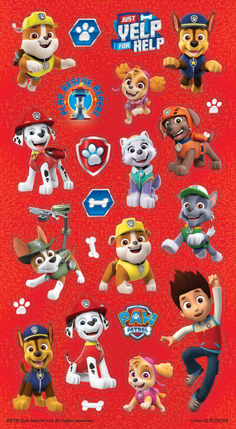 Paper Projects Paw Patrol Mega Sticker Pack - Reusable Glossy & Foiled Stickers (150 Total) 4
