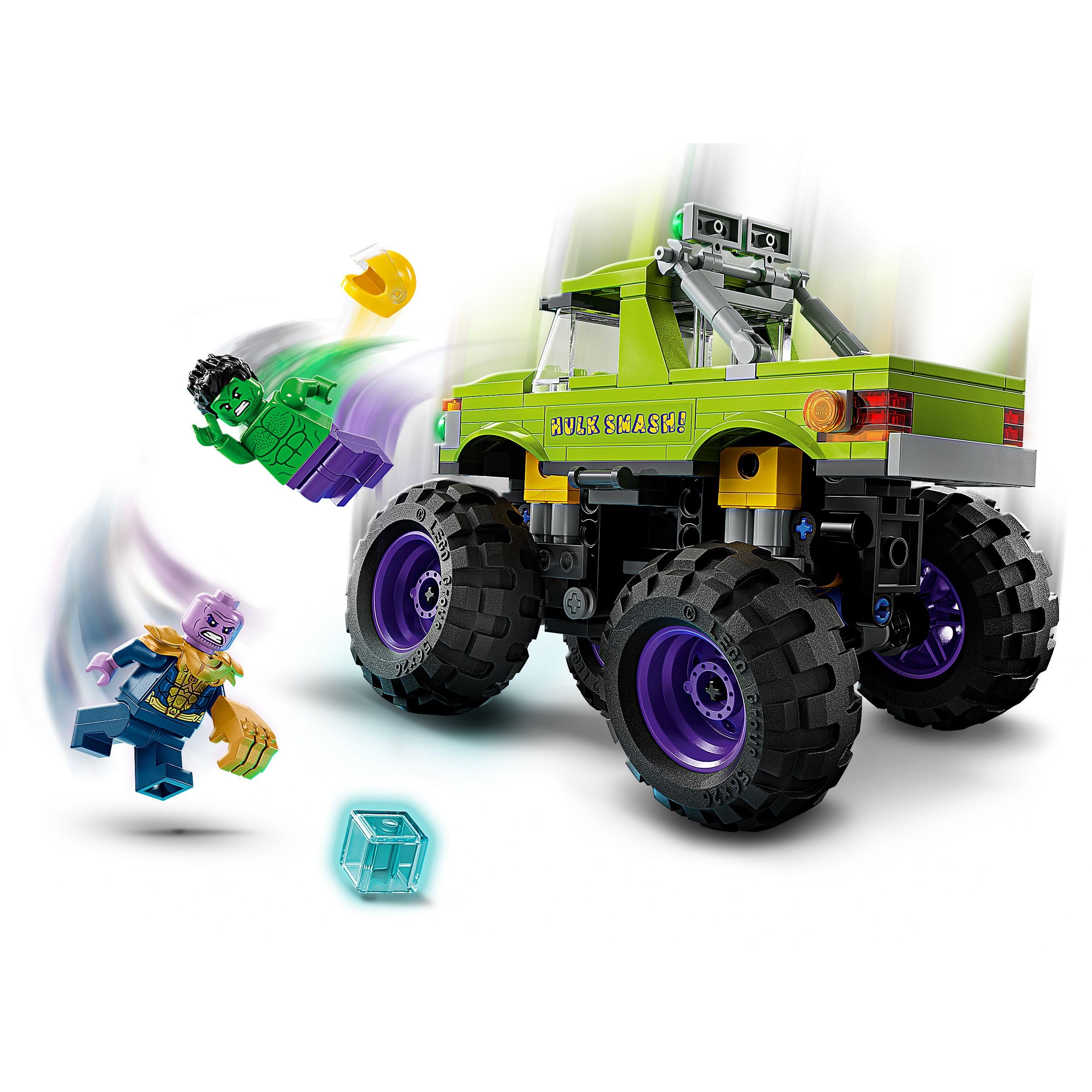 LEGO Marvel The Hulk Truck vs. Thanos - Super Hero Building Toy with Minifigures for Ages 7+ 3
