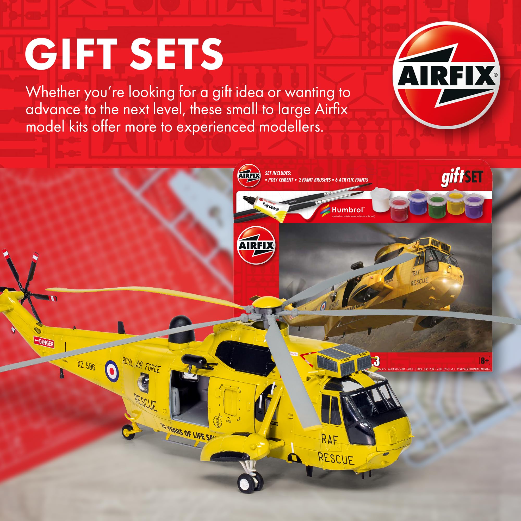 Airfix BAE Harrier GR.9A Model Building Kit - 1:72 Scale Aircraft Model for Ages 8+ 8