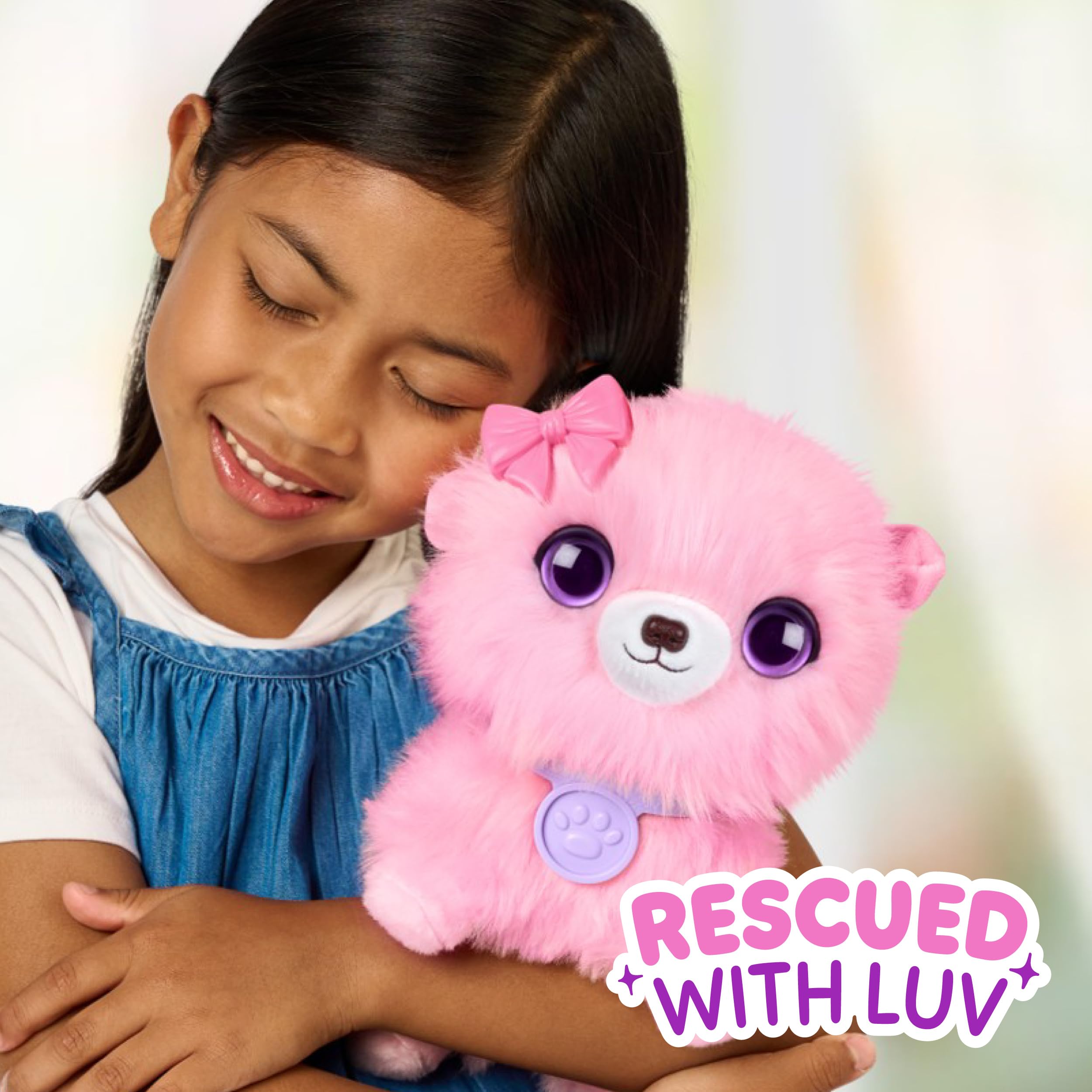 Scruff-a-Luvs Pet Scruffs Pink - Wash & Reveal Mystery Plush Toy, 7.5" Tall 4