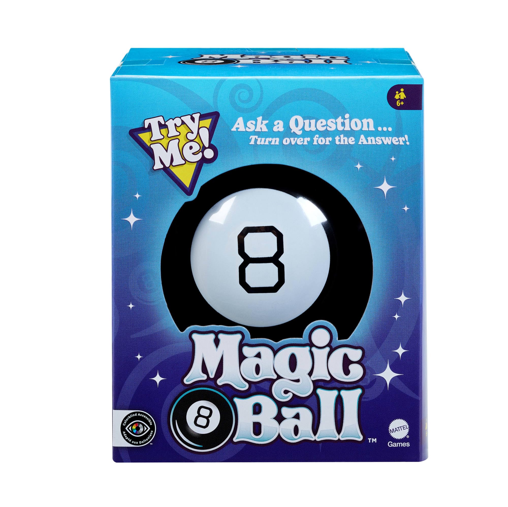 Mattel Games Magic 8 Ball Classic Predictive Toy 6