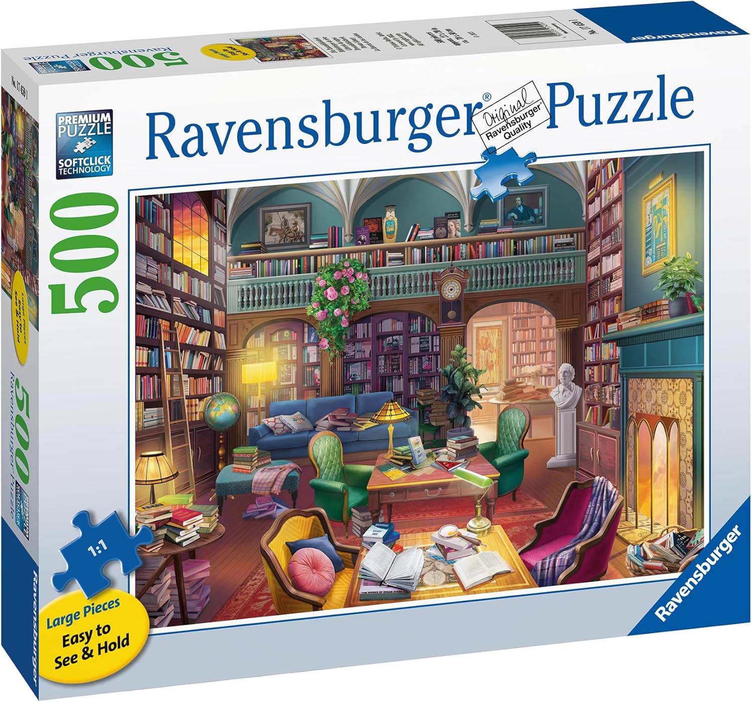 Ravensburger Dream Library 500 Piece Jigsaw Puzzle for Adults & Kids 10+ 5