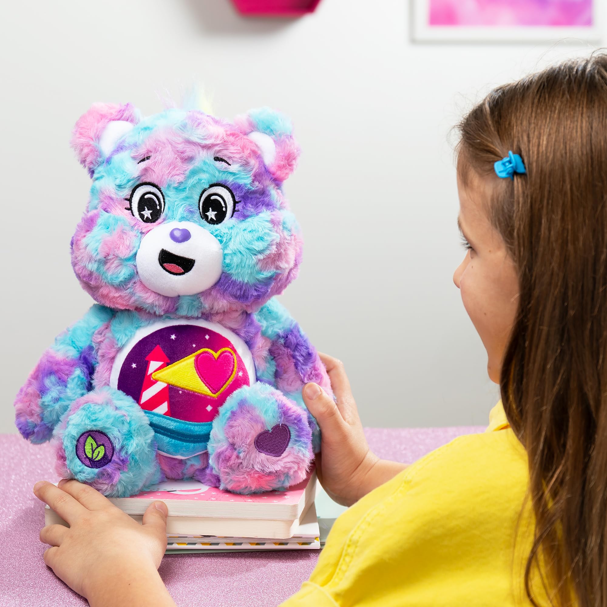 Basic Fun Care Bears 35cm Colour Splash Plush – Loveshine Bear Eco-Friendly