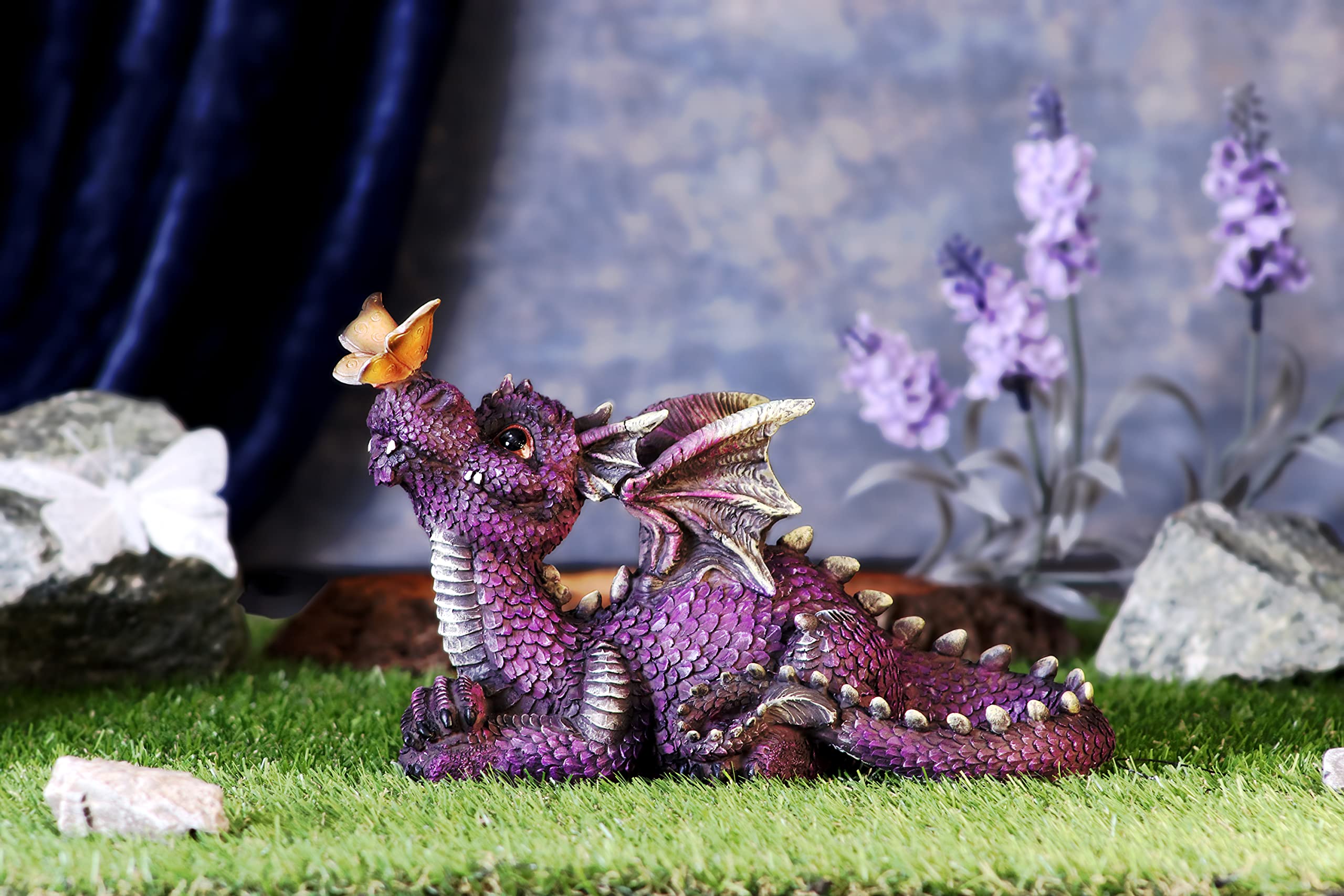 Nemesis Now Nature's Kiss - Purple Dragon Figurine 8