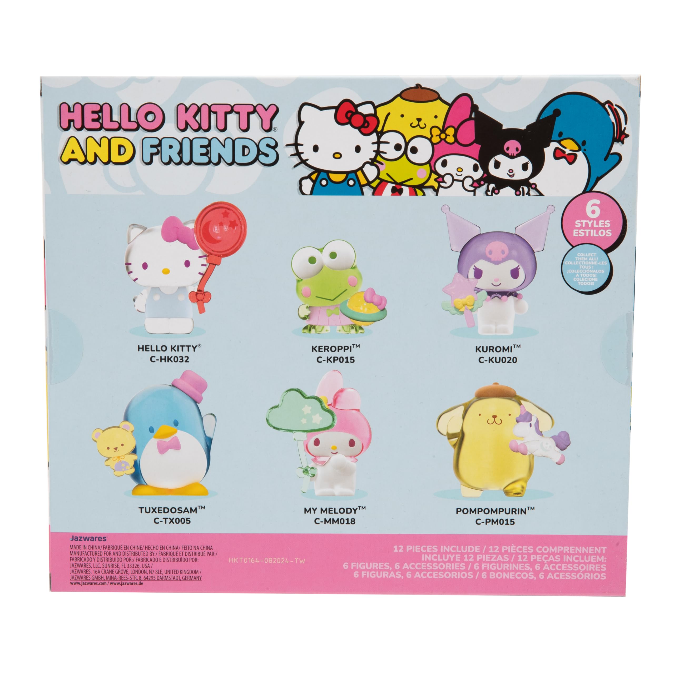 Hello Kitty 2-Inch Figure 6 Pack - Collectible Mini Figures Set with Unique Outfits 11