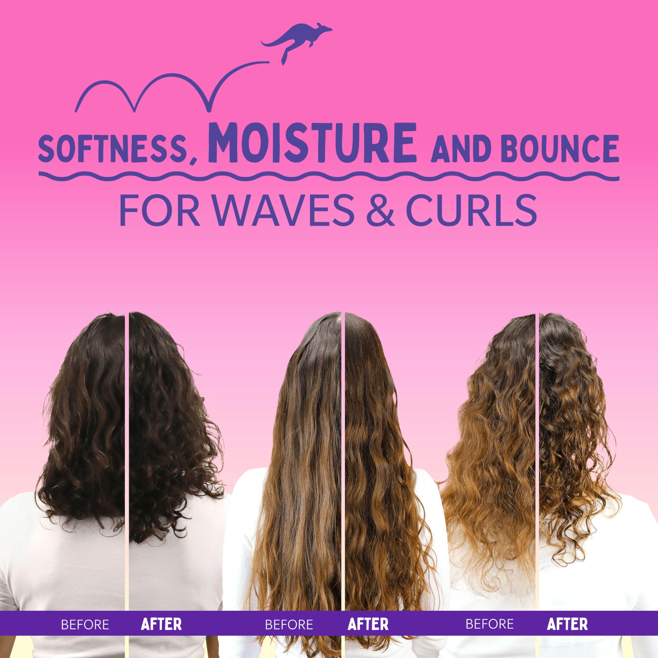 Aussie Bouncy Curls Hydrating Conditioner (1L) - Lightweight Moisture for Curly & Wavy Hair 6