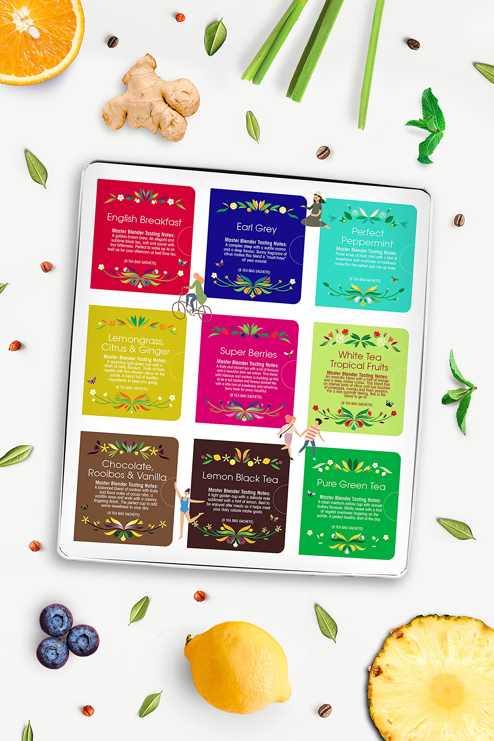 English Tea Shop Organic Luxury Gift Tin - 72 Tea Bags, 6 Varieties, Compostable Packaging 3