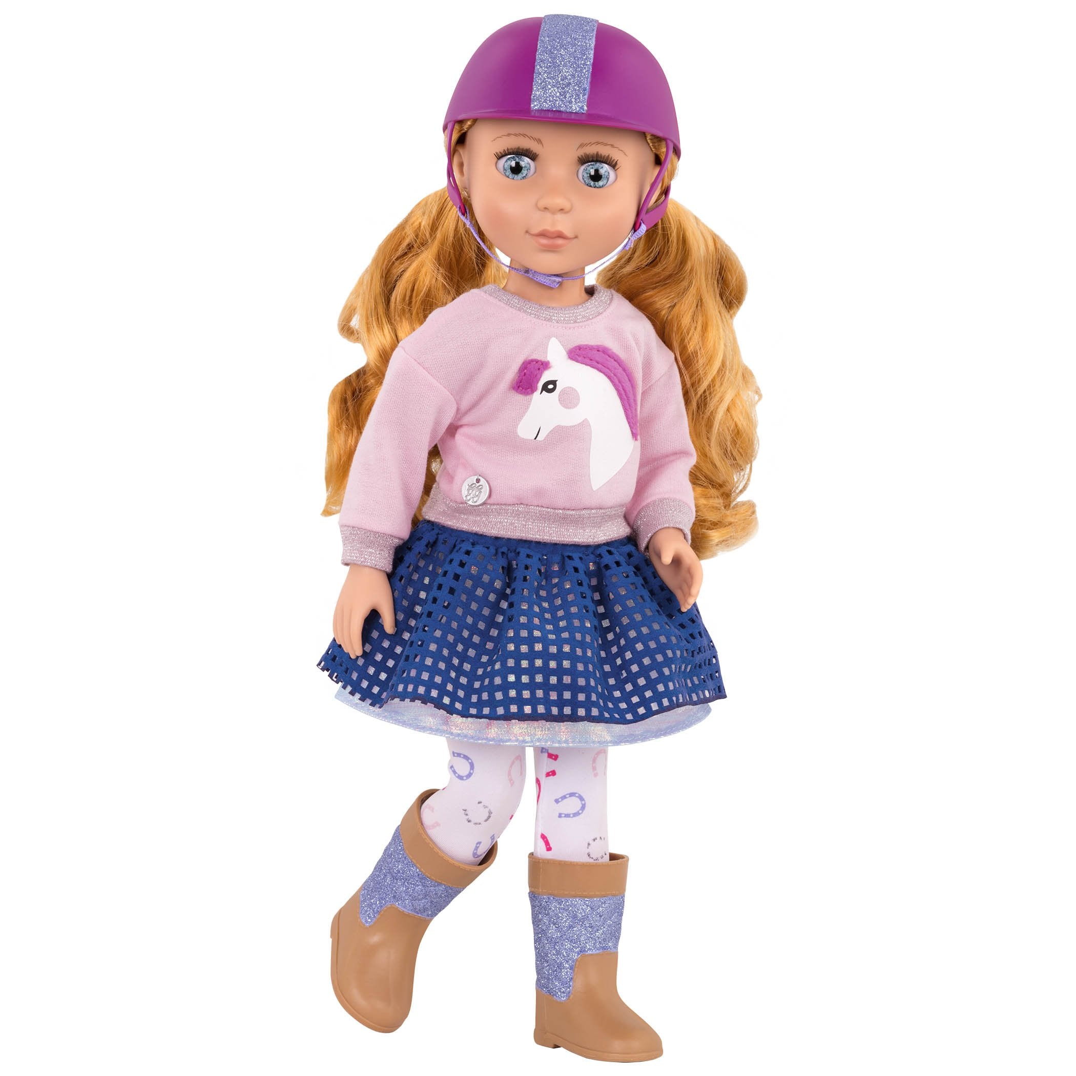 Glitter Girls 14-Inch Doll Gallop & Glow Riding Outfit - Deluxe Equestrian Clothes Set for 3+ 3