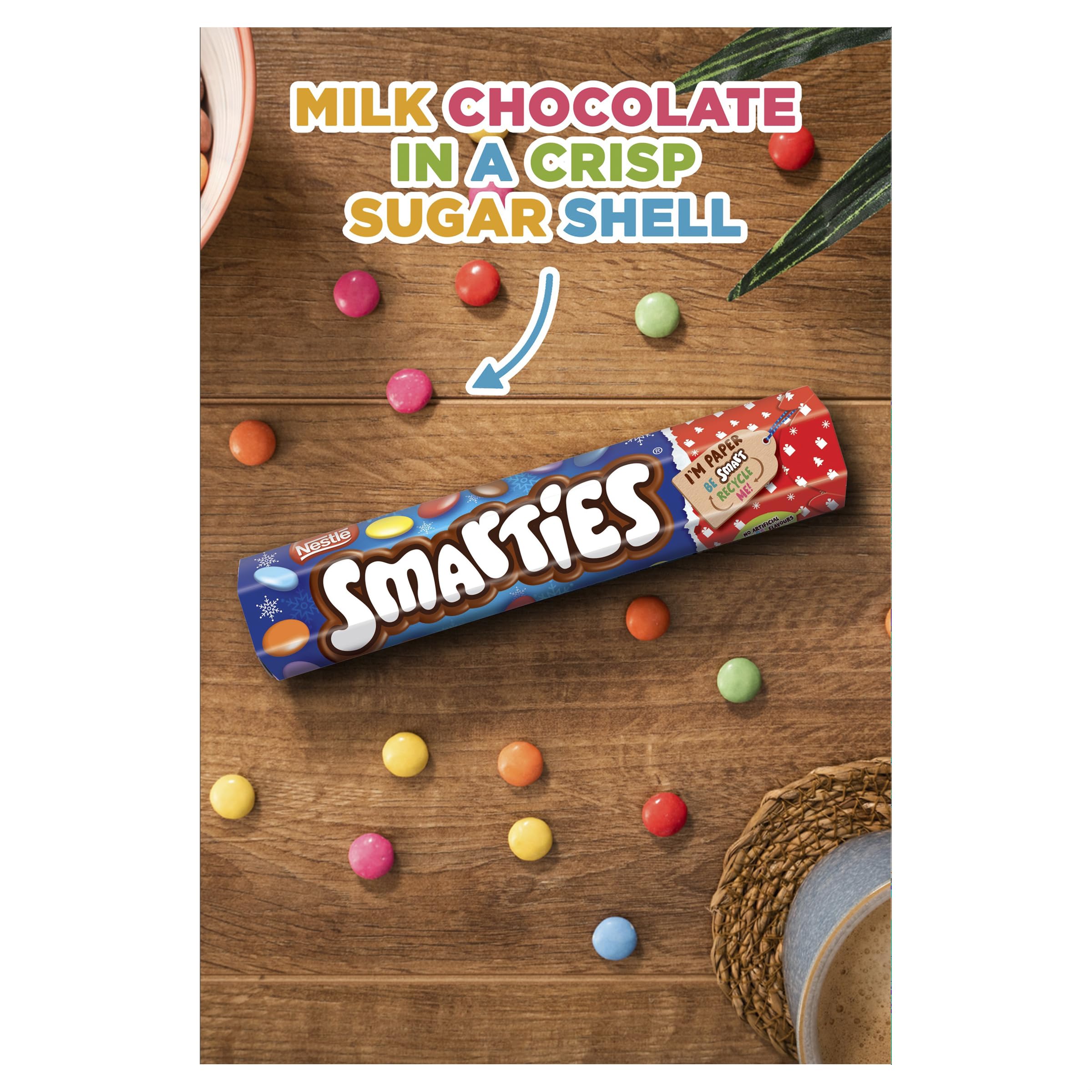 Smarties Milk Chocolate Giant Tube - Christmas Edition 120 g 3