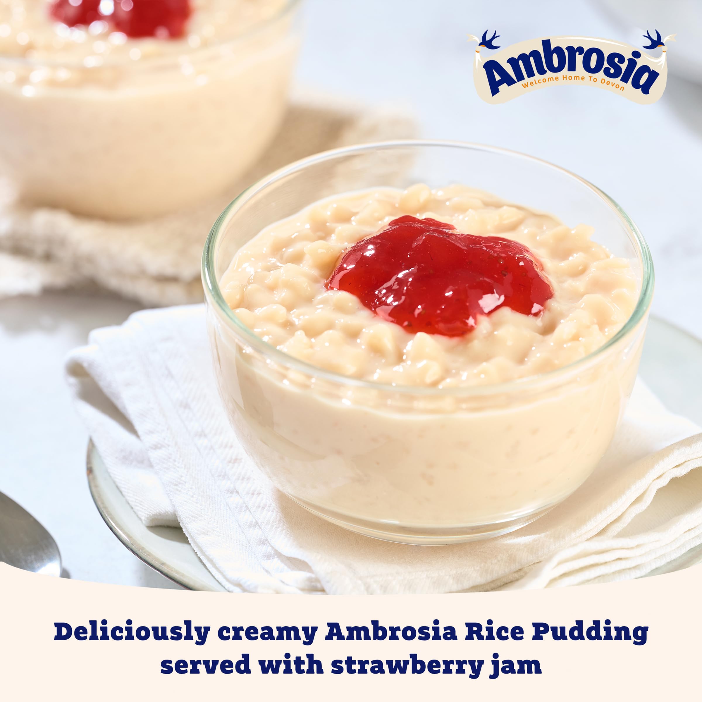 Ambrosia Light Devon Rice Pudding, 30% Less Sugar & Fat, Creamy Ready-to-Eat Dessert 5