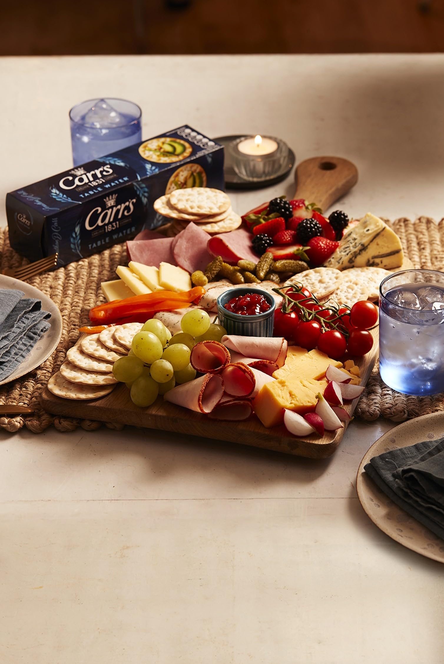 Carr's Table Water Biscuits 125g - Crispy Crackers for Cheese & Dips 3