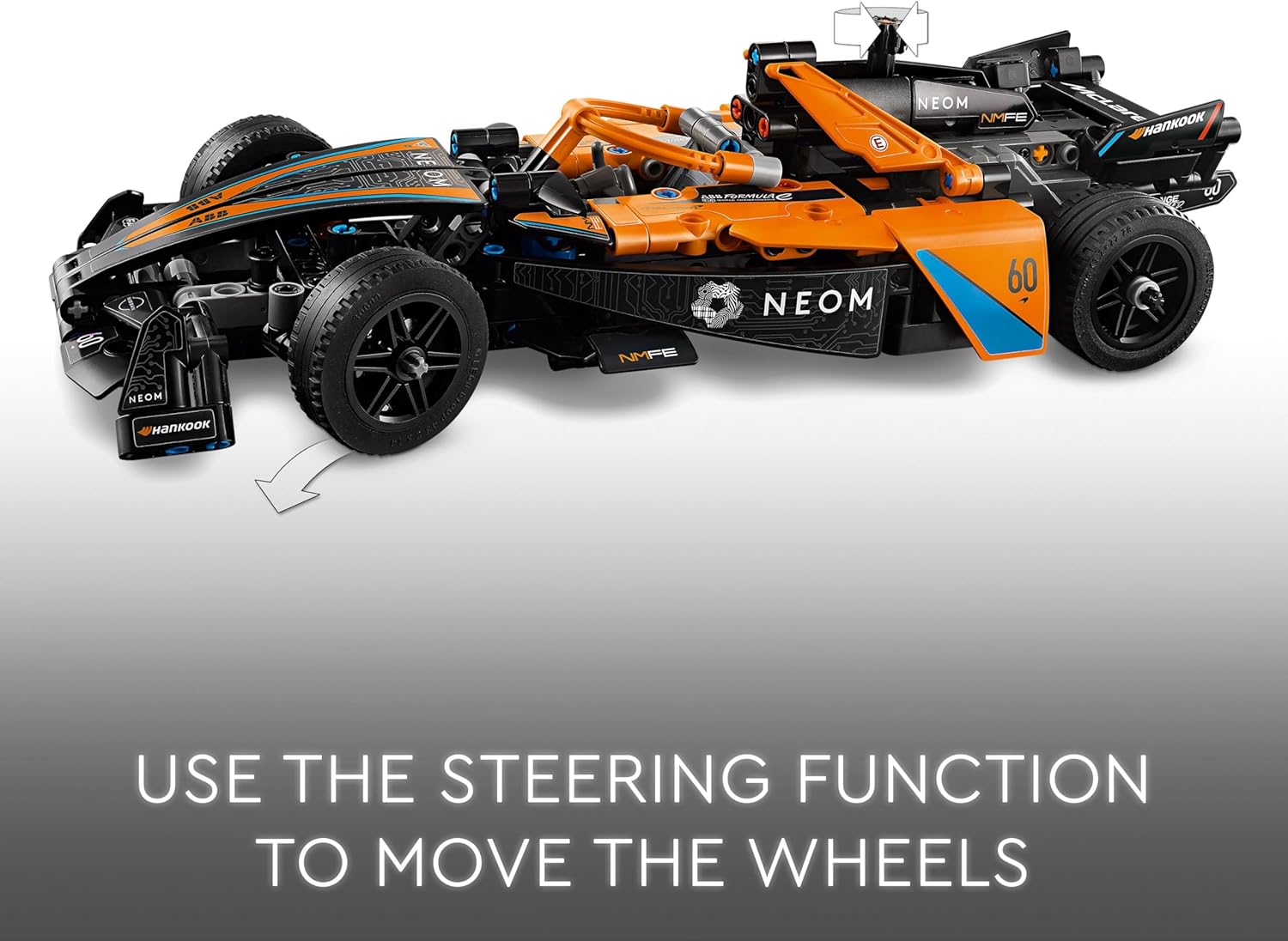 LEGO Technic NEOM McLaren Formula E Race Car Building Set - 463-Piece Pull-Back Action Toy for Ages 9+