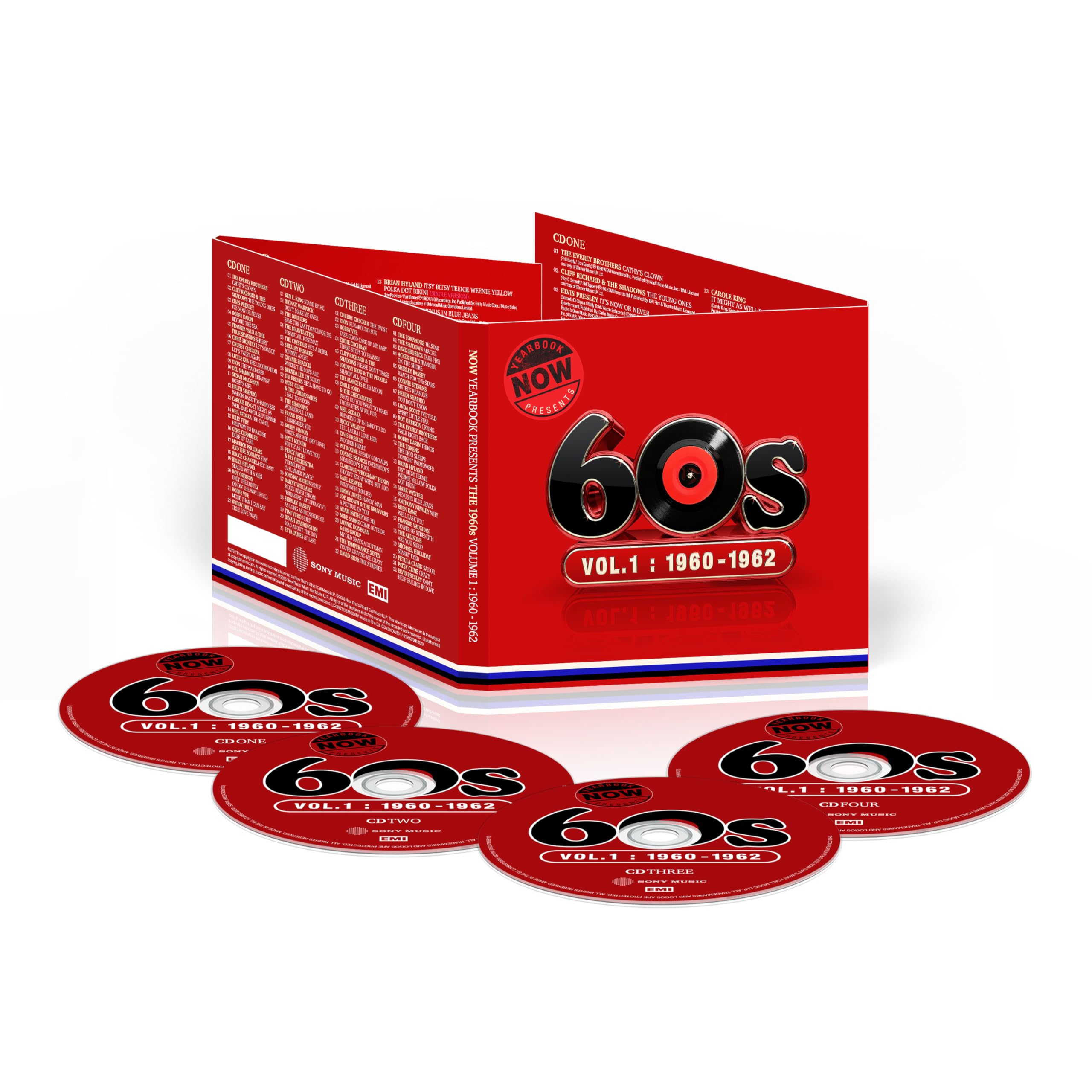 NOW Yearbook Presents - The 60s - Volume 1: 1960-1962 (4CD Audio CD)
