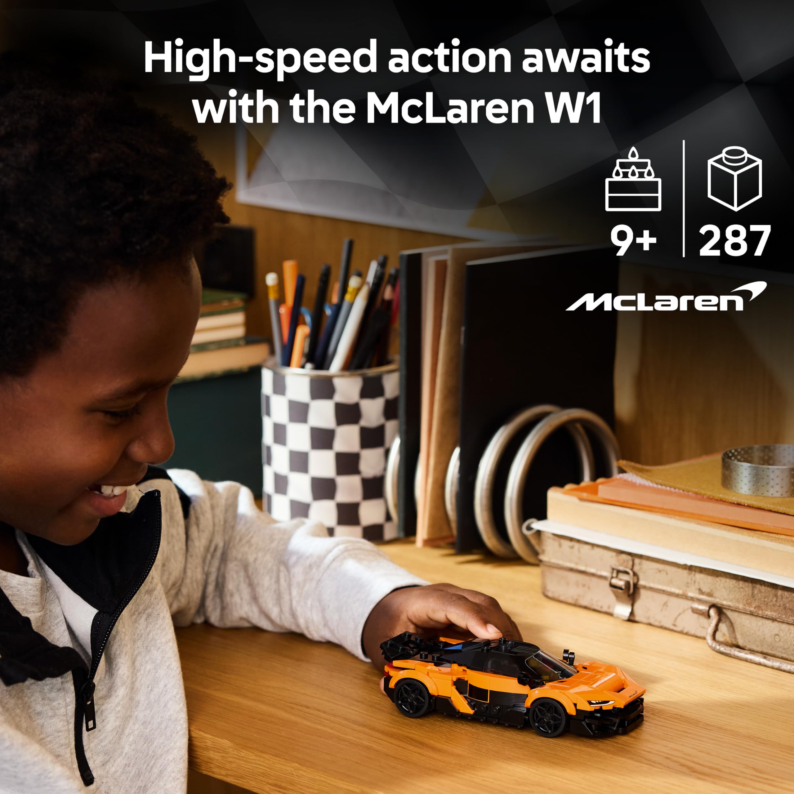 LEGO Speed Champions McLaren W1 Supercar Toy Model Kit 77257 for Ages 9+
