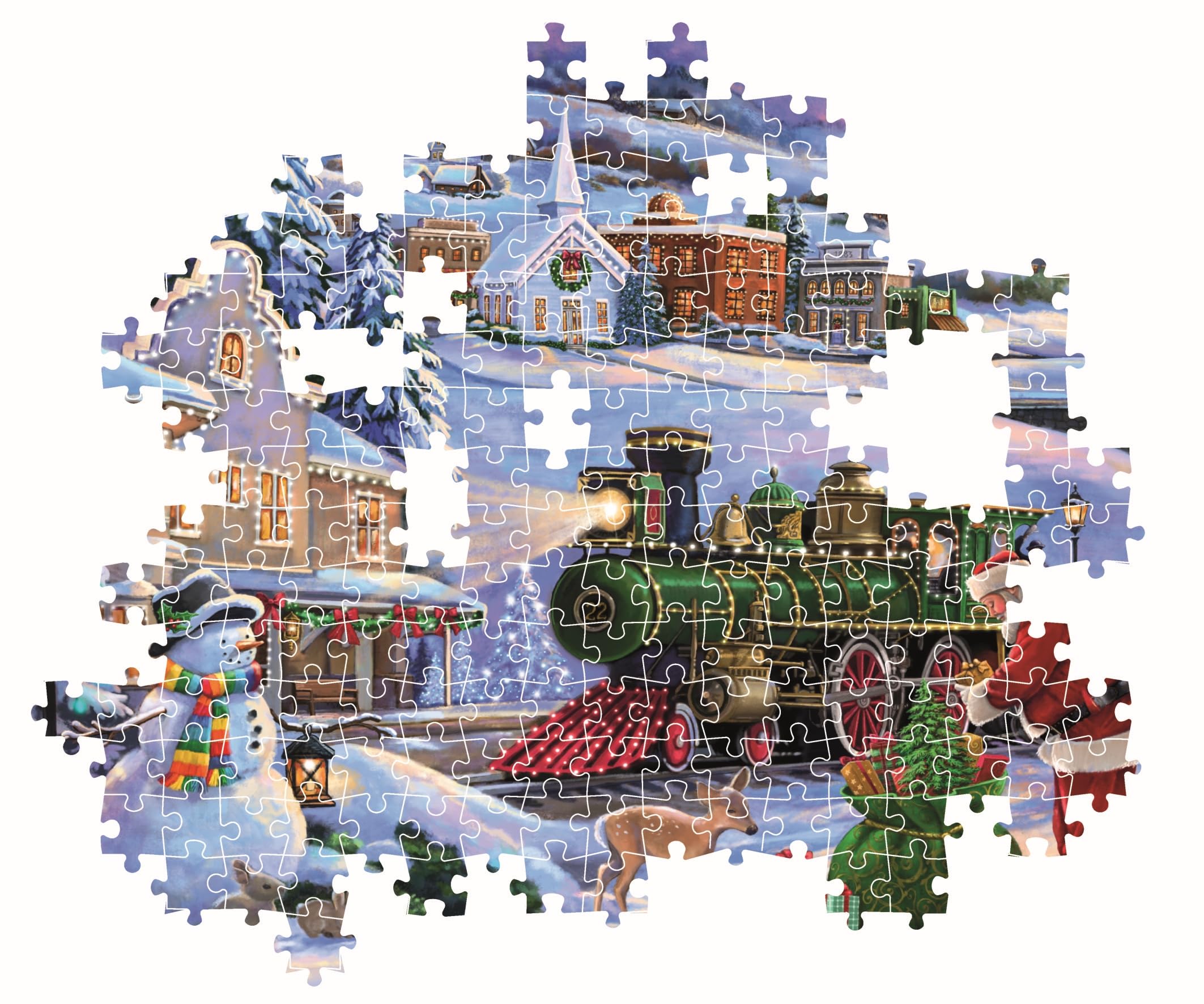 Clementoni Jigsaw Puzzle Cube Christmas Train 500 Pieces - Adult Puzzle 12